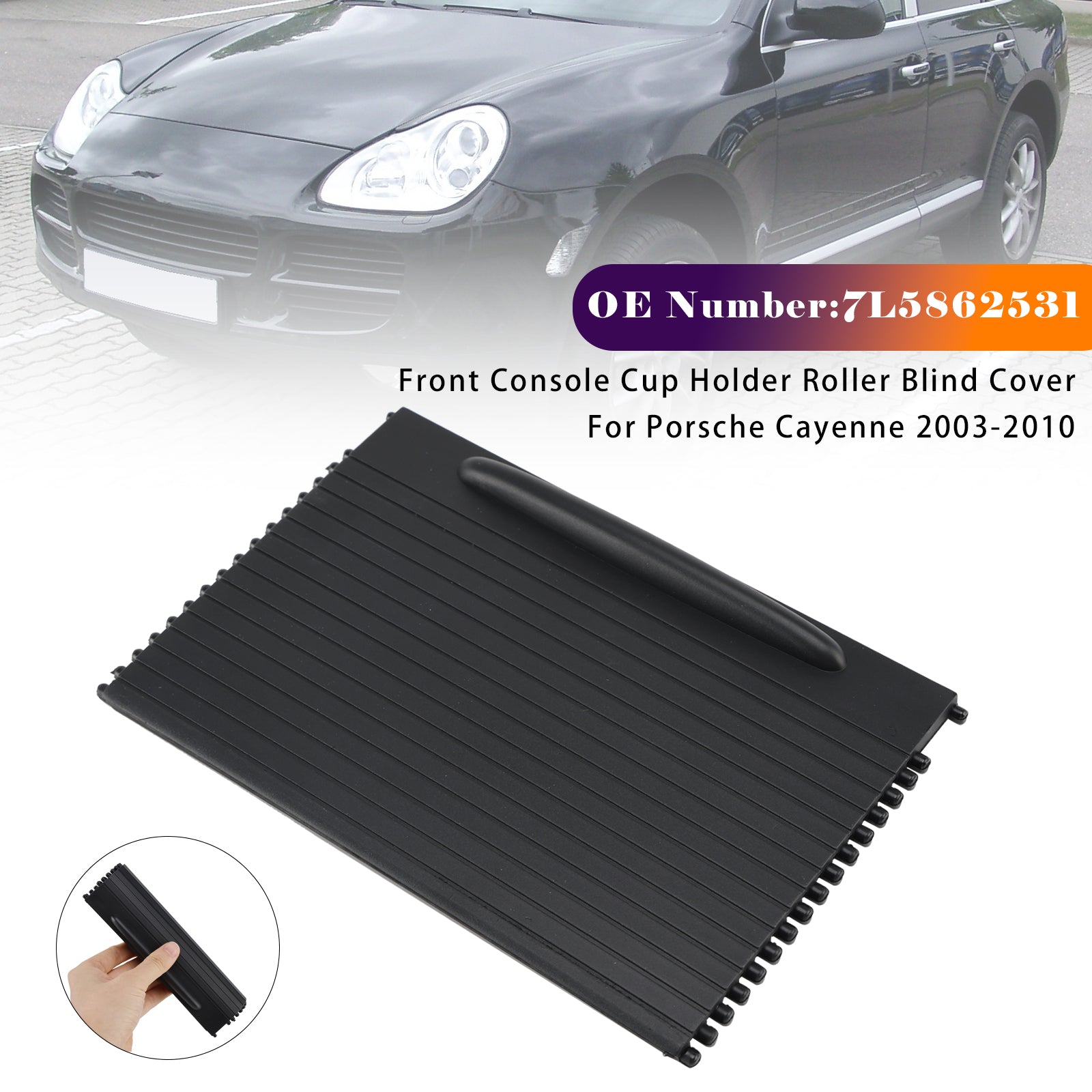 Console Bekerhouder Rolgordijn Cover 7L5862531 Voor Porsche Cayenne 2003-2010