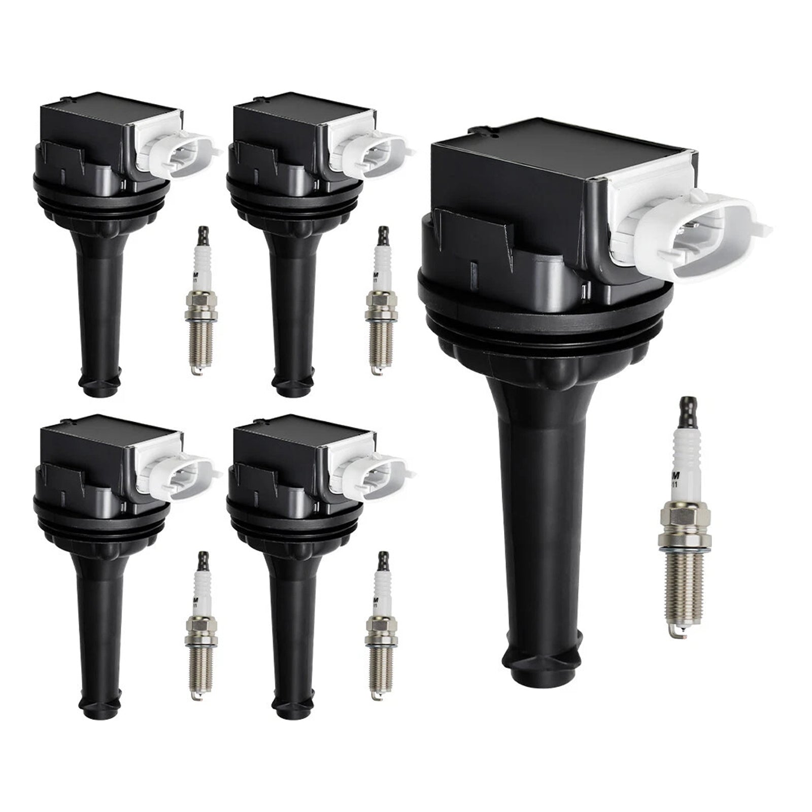 Pack de 5 bobines d'allumage UF517 + bougies d'allumage pour Volvo S60 2,5l L5 2012 – 2016