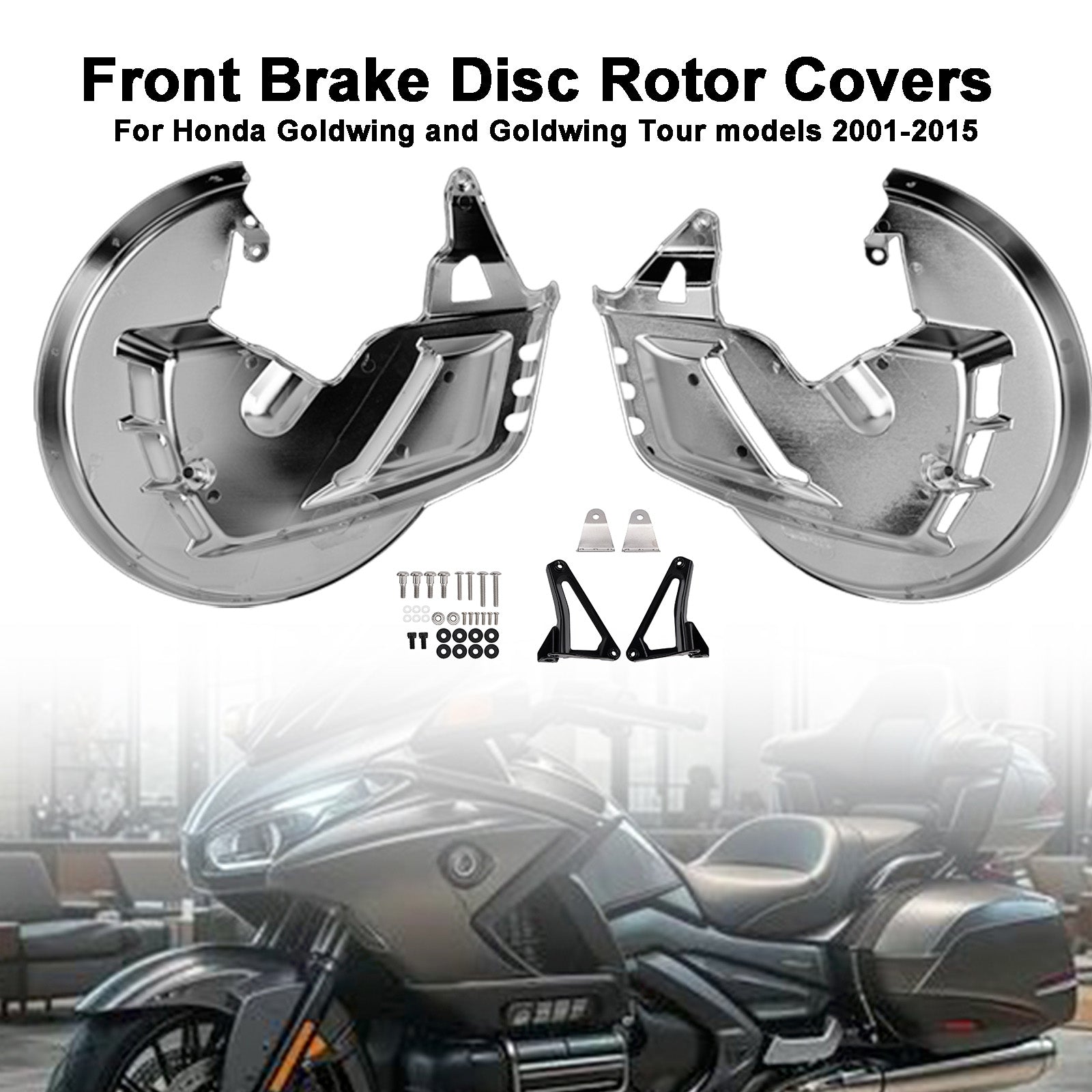 Front Brake Disc Rotor Covers For Honda Goldwing GL1800 F6B 01-15
