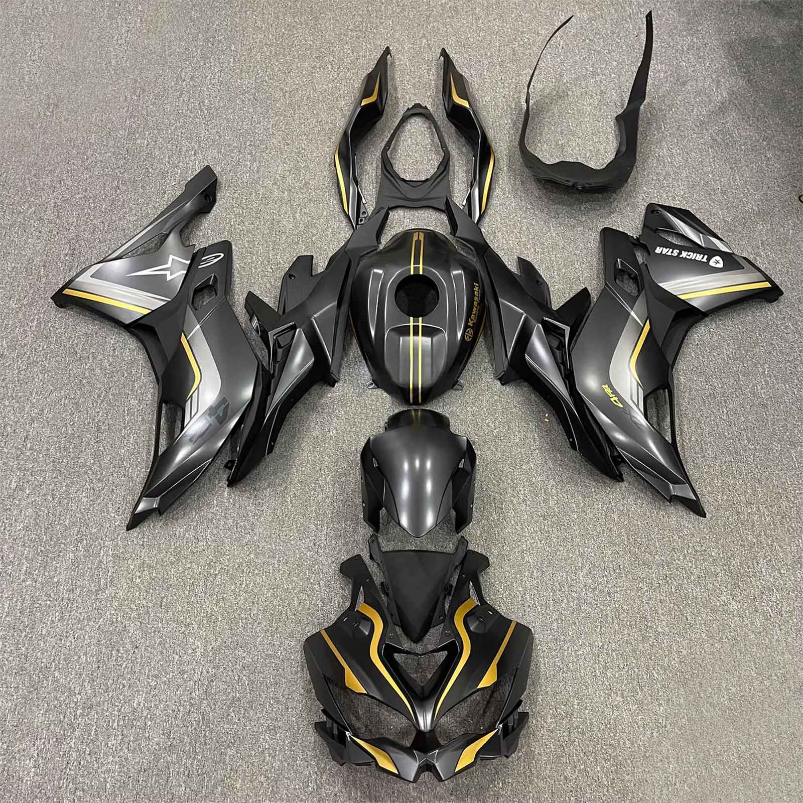 2019-2025 Kawasaki Ninja ZX-25R Amotopart Injection Fairing Kit Bodywork ABS #104