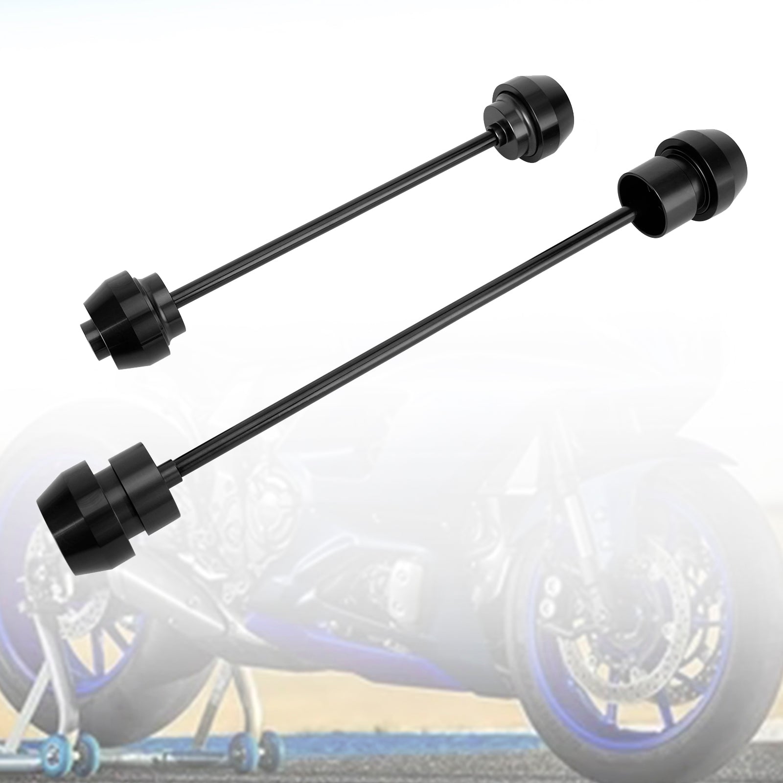 Protector de rueda deslizante de eje delantero trasero Cnc negro apto para Yamaha Yzf-R7 21-23 22
