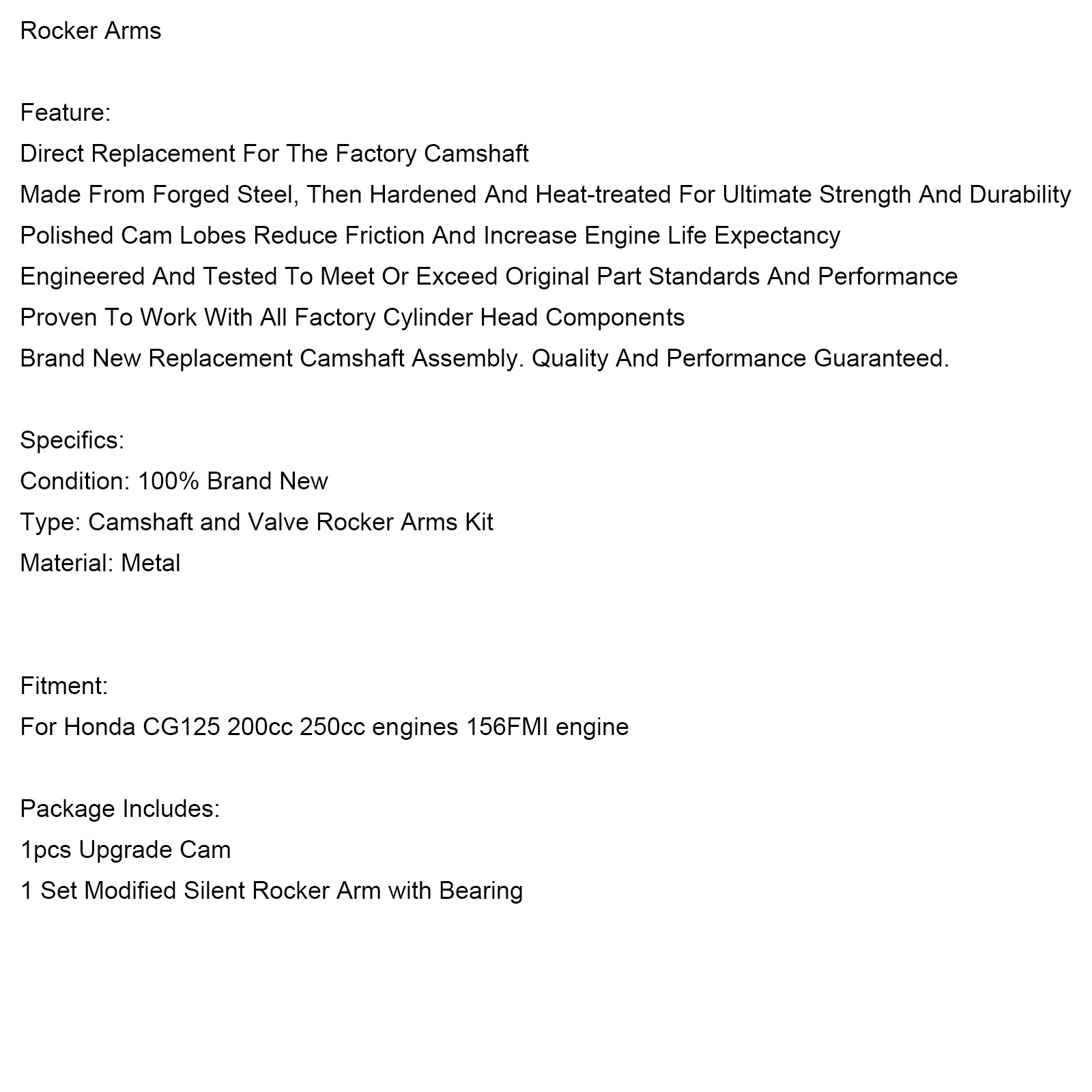 Moteurs Honda CG125 200cc 250cc