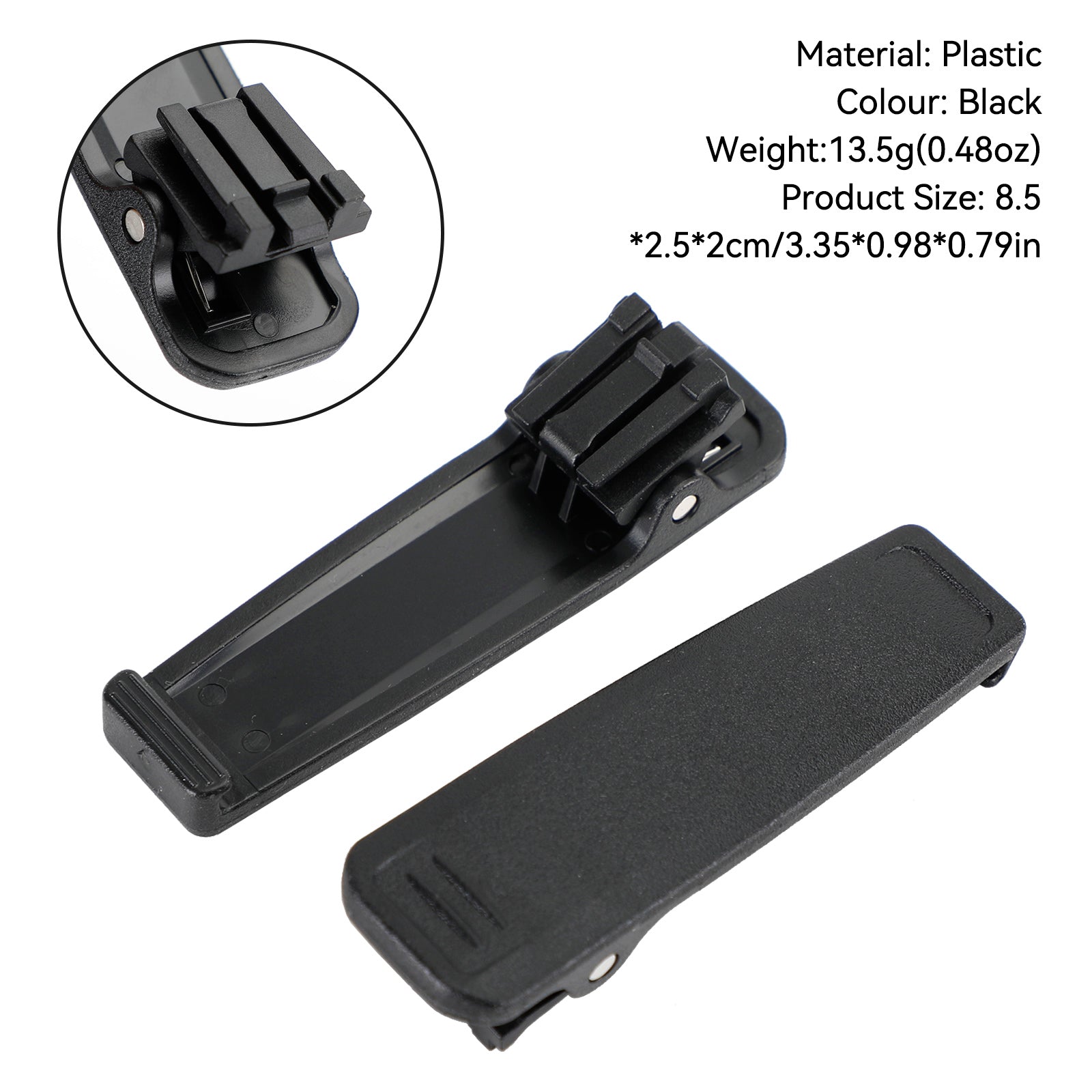 1X Achterzakclip Riemclip Geschikt voor ICOM IC-V88 IC-U88 IC-F1000 Walkie Talkie