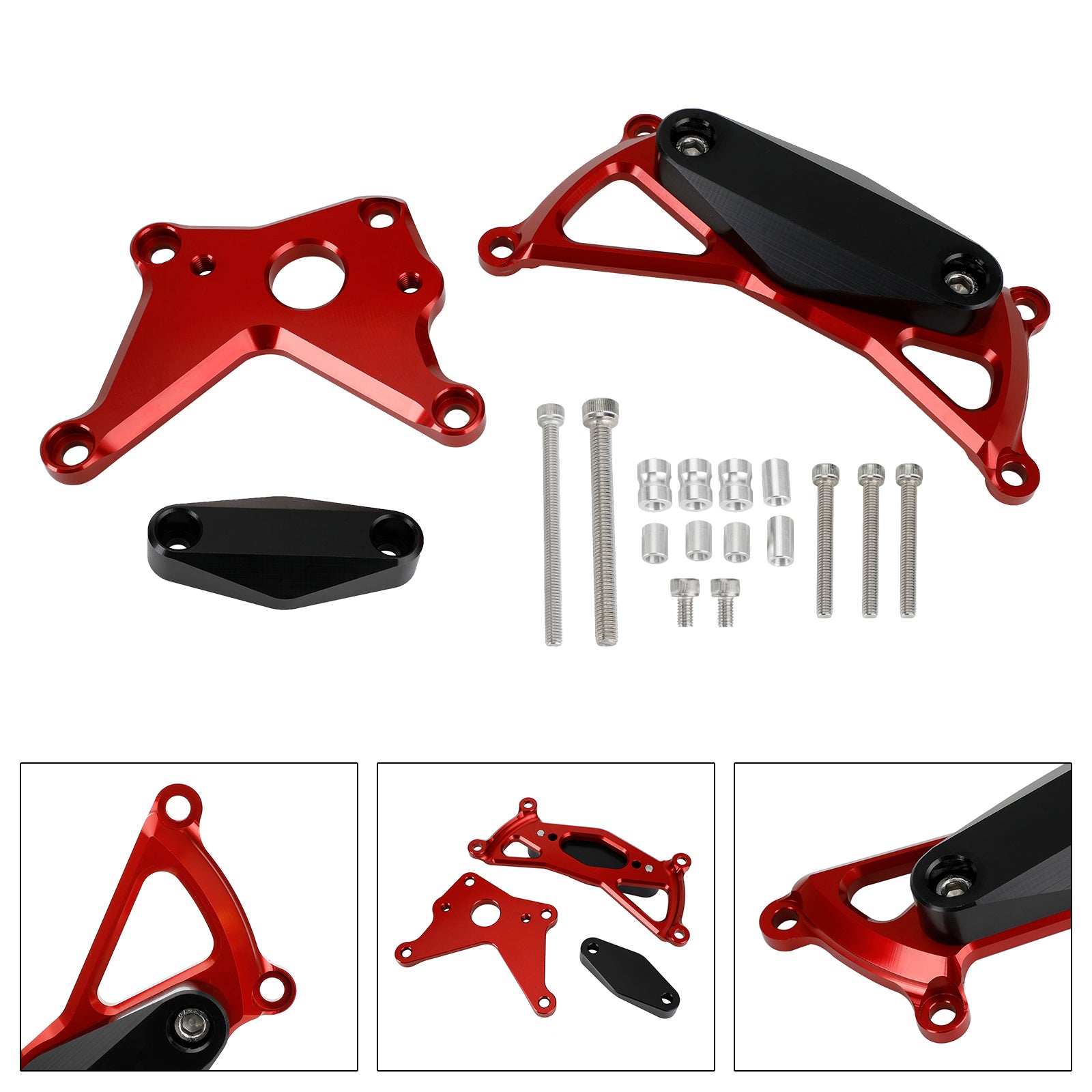 Plastový kryt chrániča motora Slider Red Red pre Suzuki GSX-S1000/GT 21-22 Katana