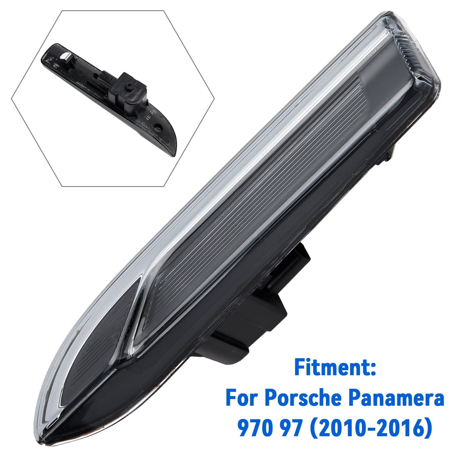 Lâmpada de luz do sinal de giro do pára-choque dianteiro esquerdo para Porsche Panamera 970 2010-2016