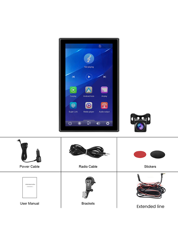 7-inch volledig touchscreen Apple CarPlay Android Auto Switching Display AHD-camera