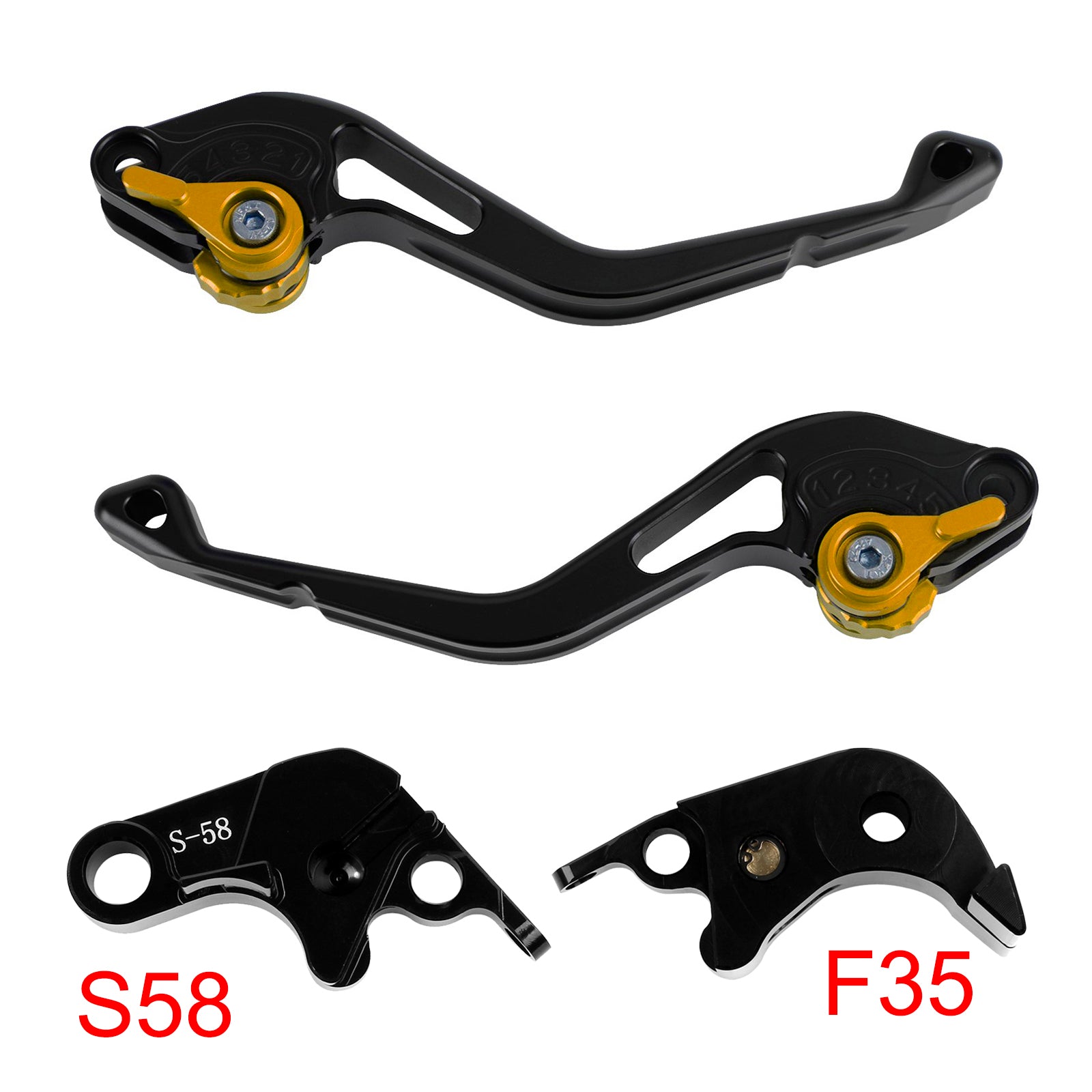 NEW Short Clutch Brake Lever fit for Suzuki GSXR60006-10 GSX-S1000/F 2015 Gold