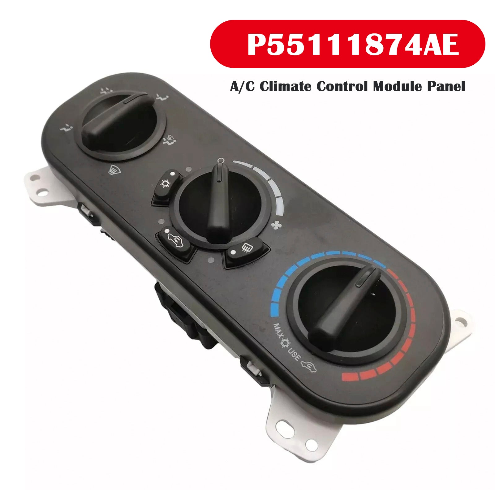 Painel do módulo de controle climático de A/C para Compass Patriot 07-09 P55111874AE