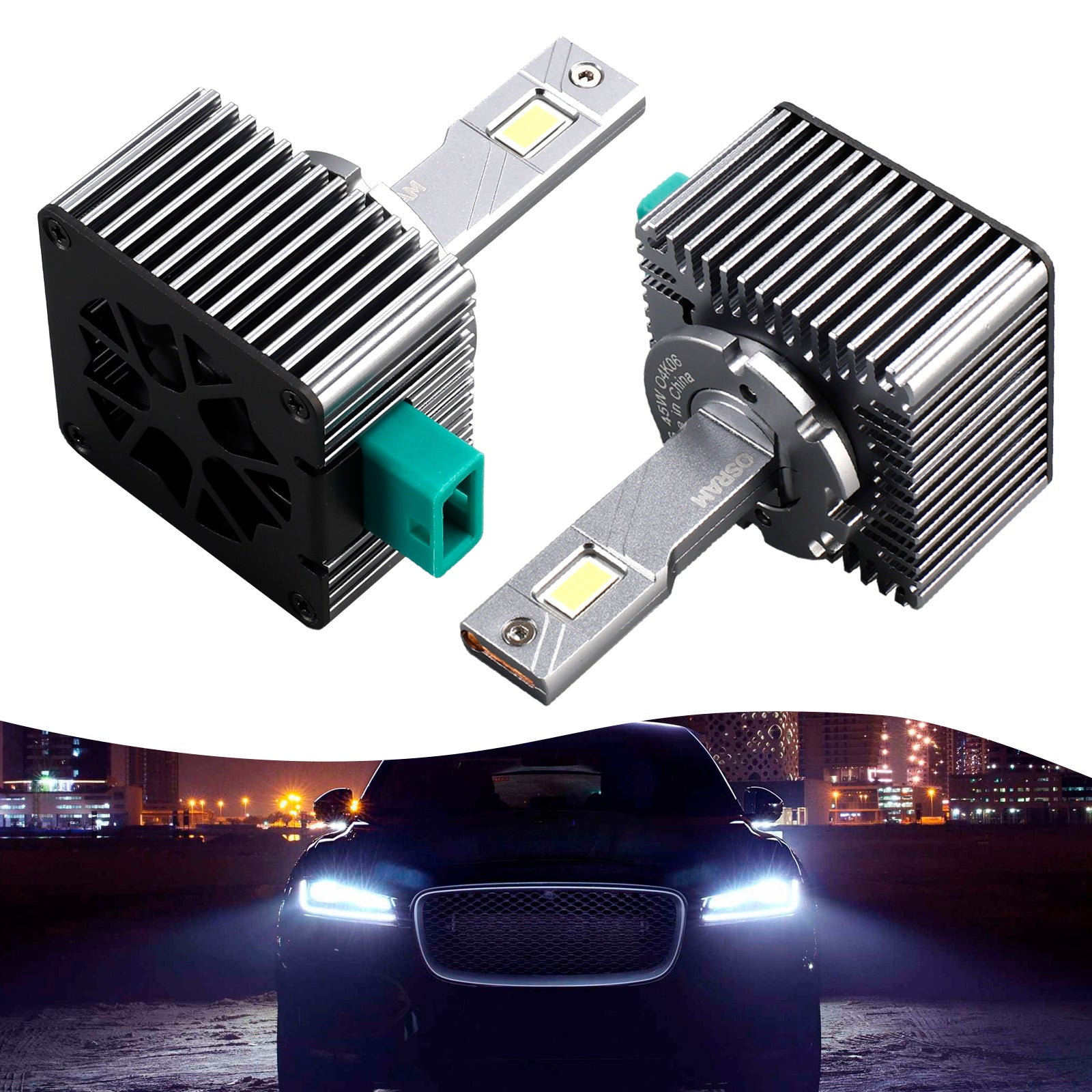 2pcs Car Light Led-HL D3S 166340CW 45W 6000K pre Osram
