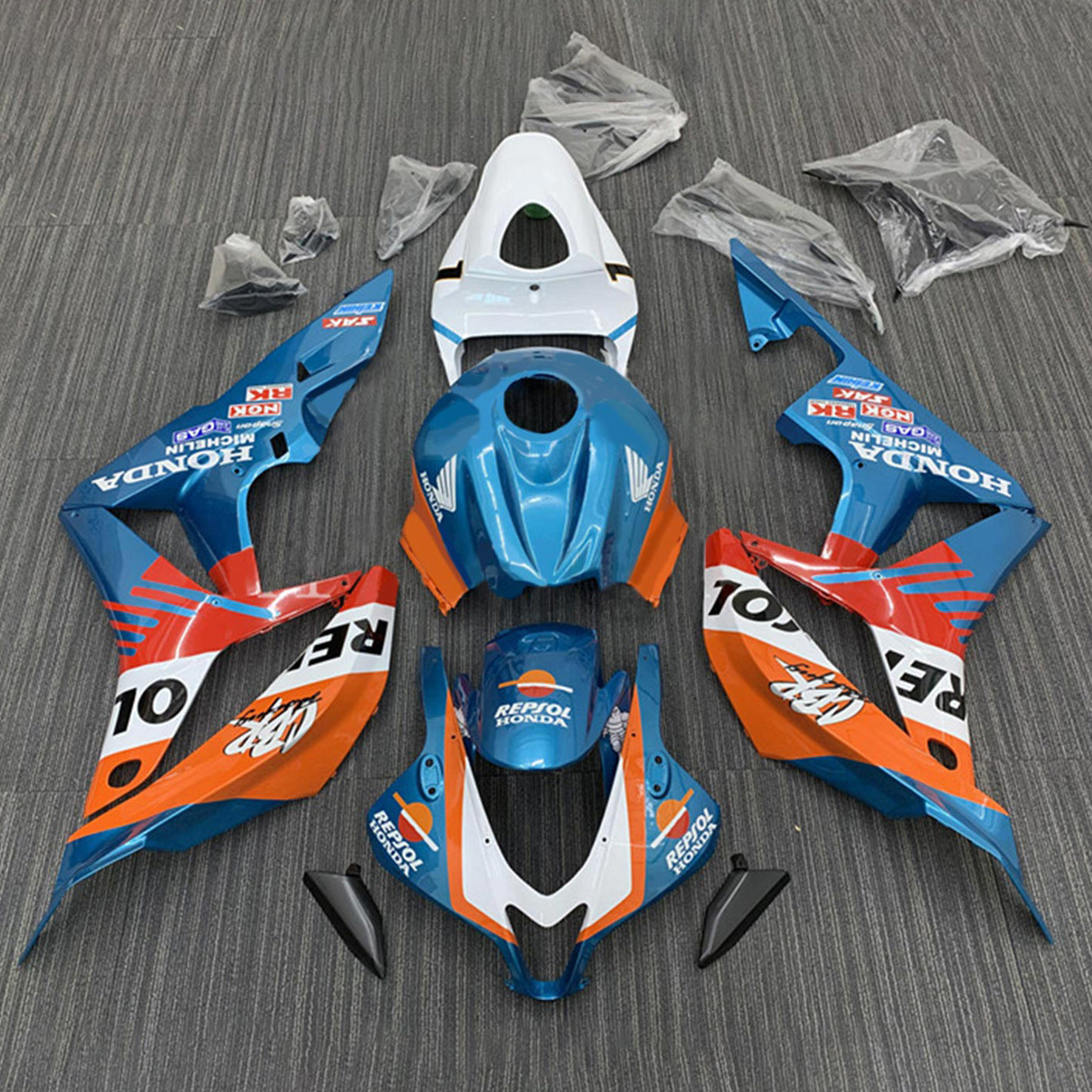 2007-2008 Honda CBR600RR F5 Kit de carenado Carrocería Plástico ABS