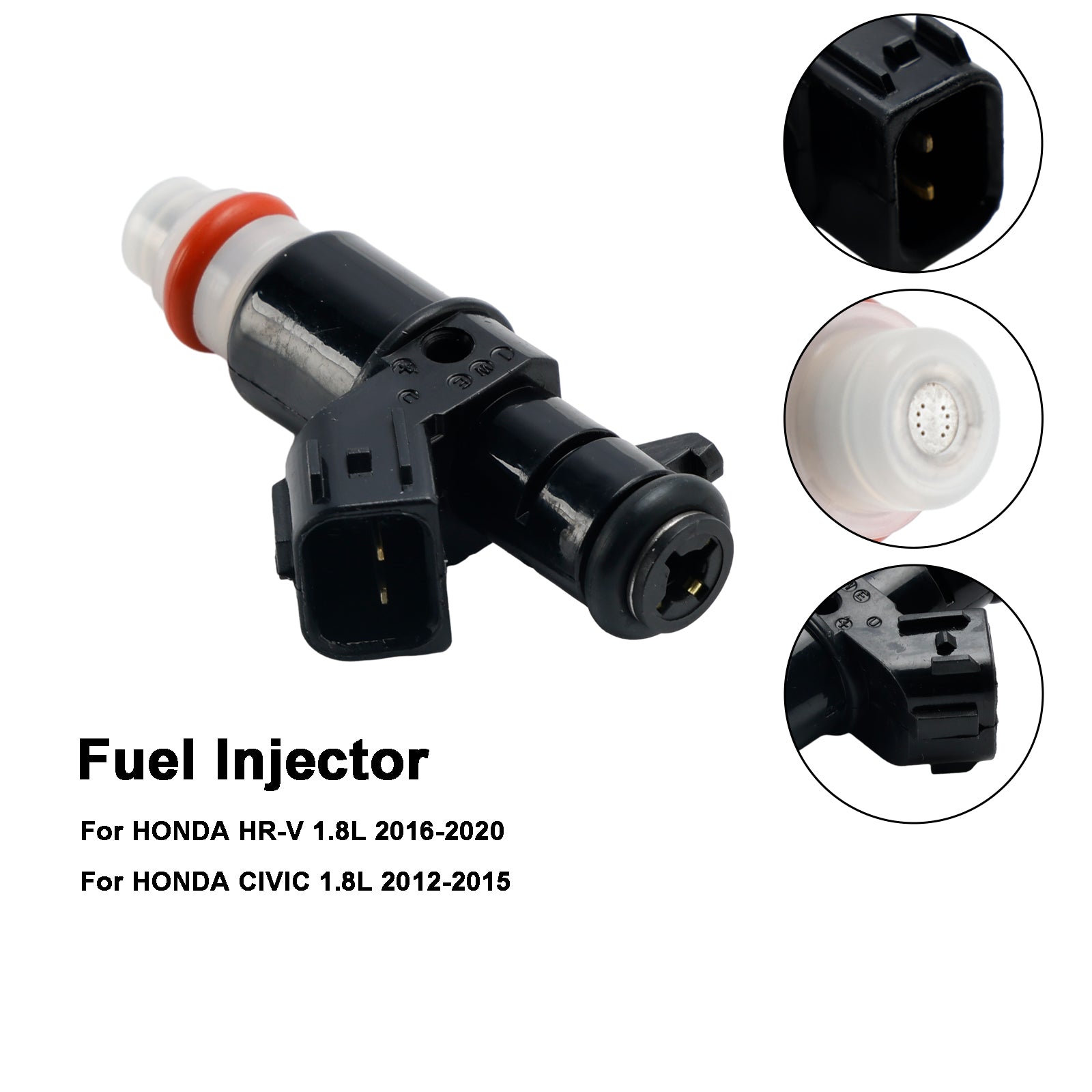 1pcs drivstoffinjektor 16450-R2E-L01 FIT HONDA CIVIC 2012-2015 FIT HRV 16-20 1.8L
