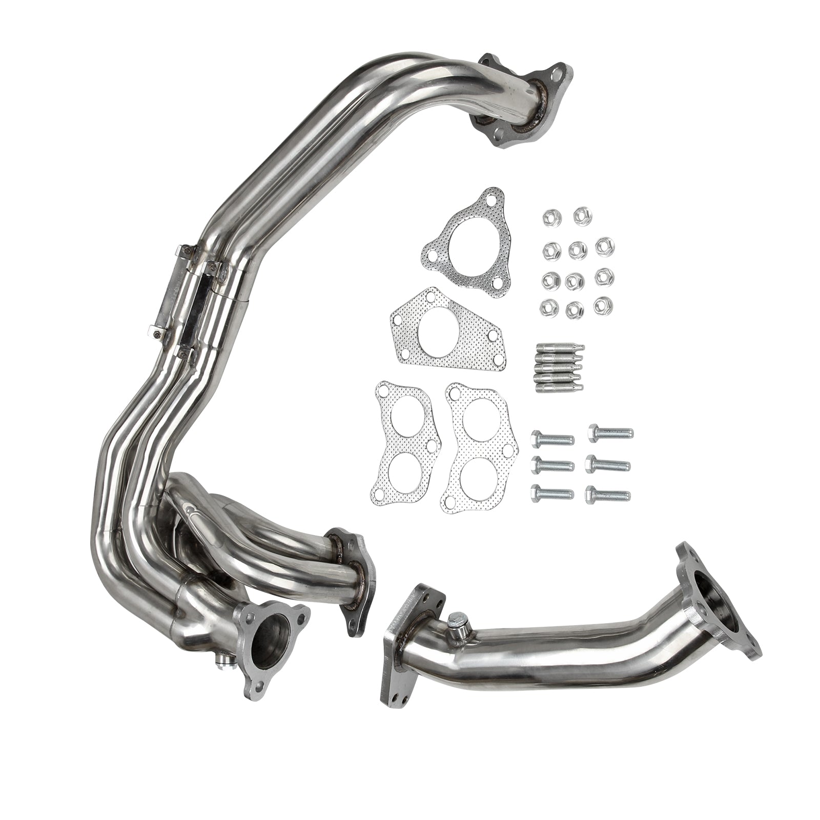 Cabeçalho de escape FIT IMPREZA WRX/STI GDB GG EJ20/EJ25 02-06 Aço inoxidável