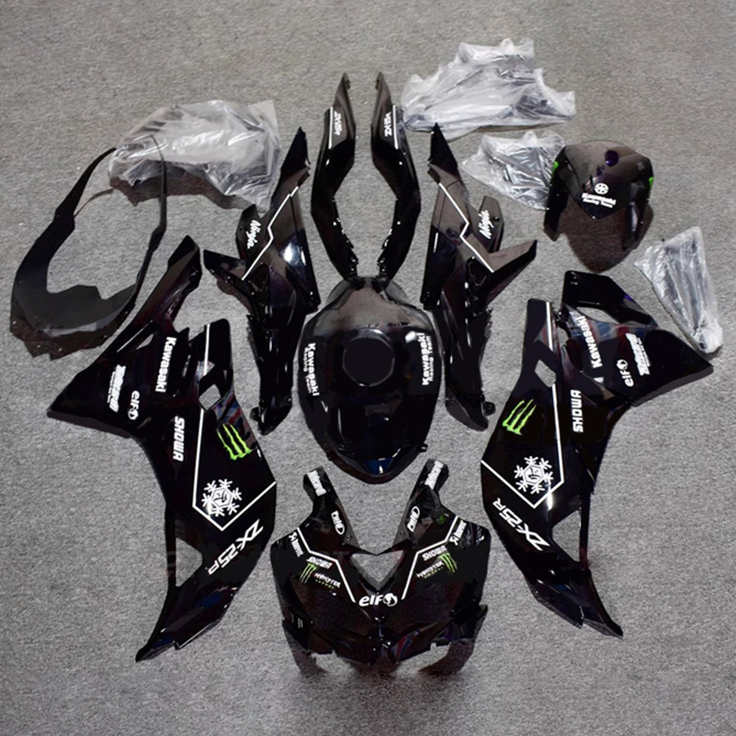 2019-2025 Kawasaki Ninja ZX-25R Amotopart Injection Fairing Kit Bodywork ABS #104