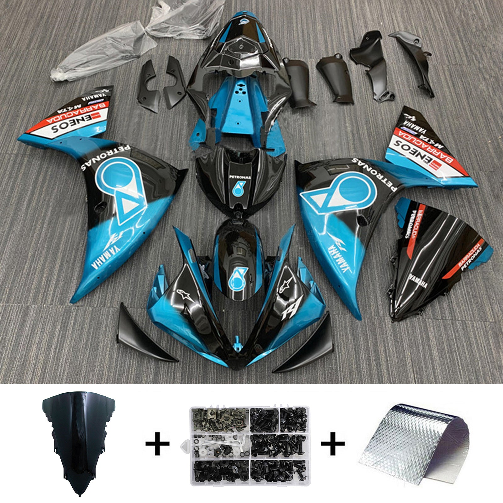 2012-2014 YAMAHA YZF-R1 injektionsmässa kit karosseriplast ABS