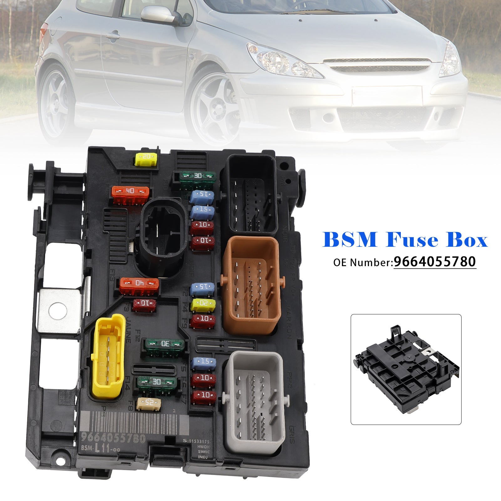Peugeot 207 307 406 Partner BSM L11 9664055780 Fuse Box 9664055780
