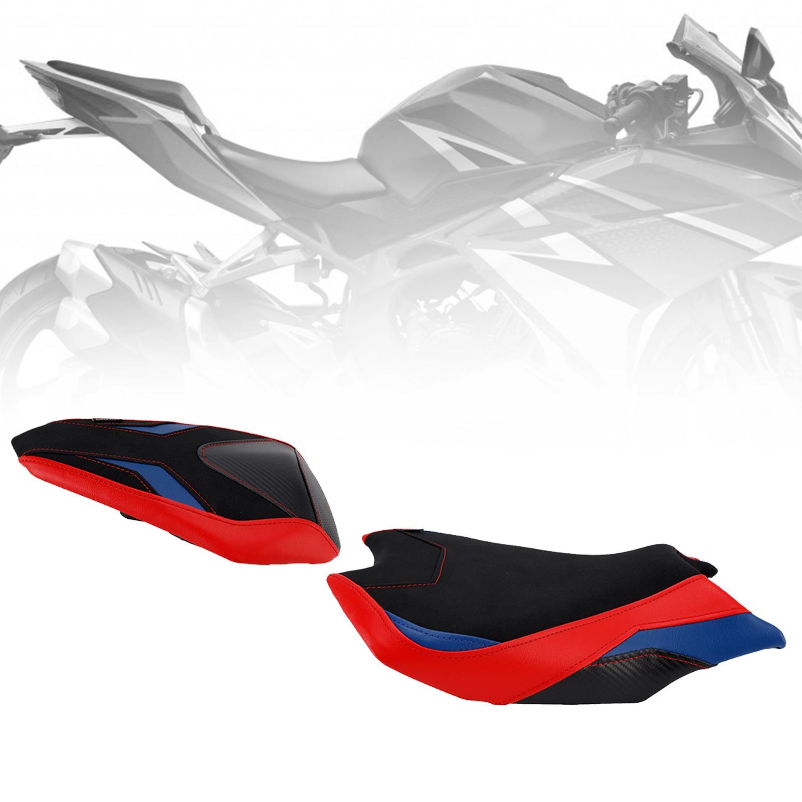Driver&Passenger Seat Kit Rear Cushion Red For Honda Cbr250Rr 2017-2024 2023
