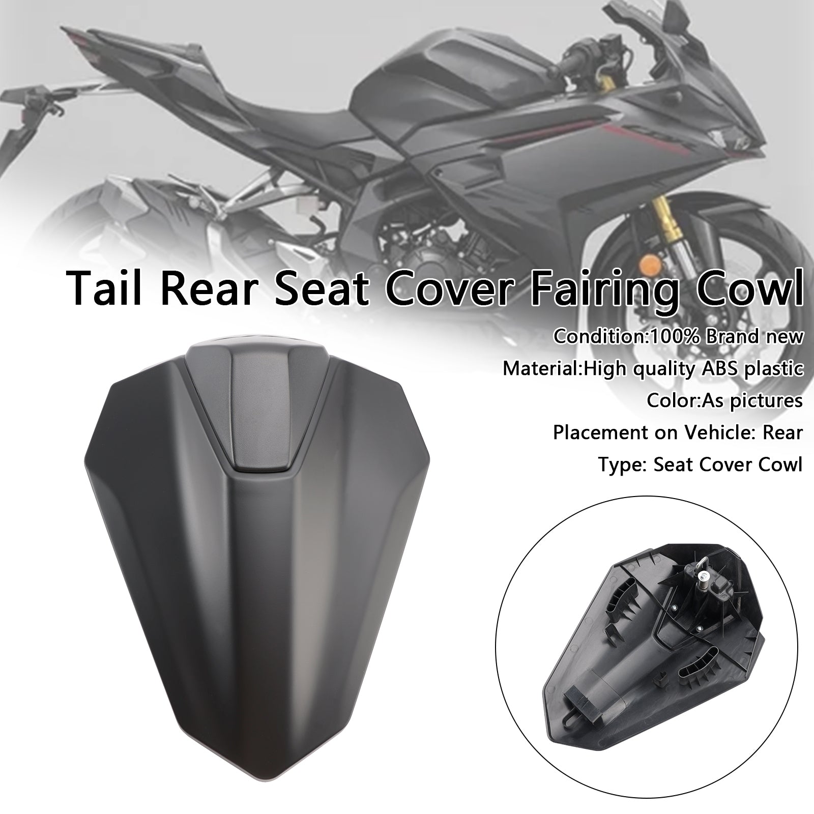 2023-2024 Honda CBR250RR Rear Tail Pillion Seat Fairing Cover