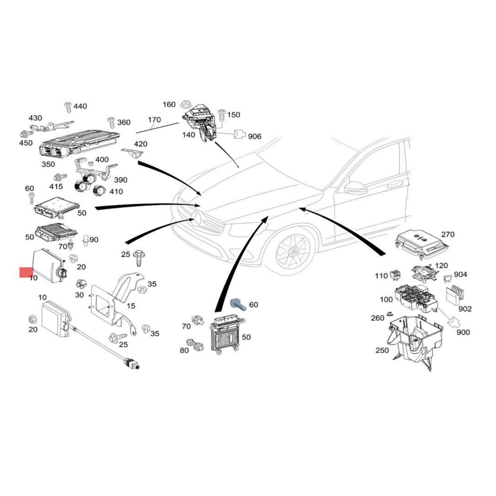 A2059005516 A2059005918 For C-CLASS C205 Radar Sensor ACC Distance Sensor