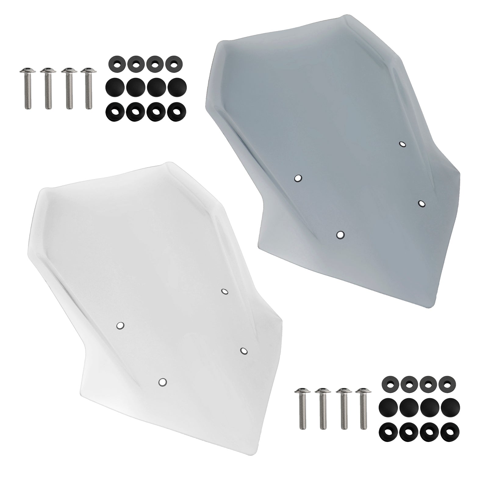 Černé sklo čelného skla pre Yamaha Tracer 900/GT 2018-2020 Tracer 9/GT 2021-23