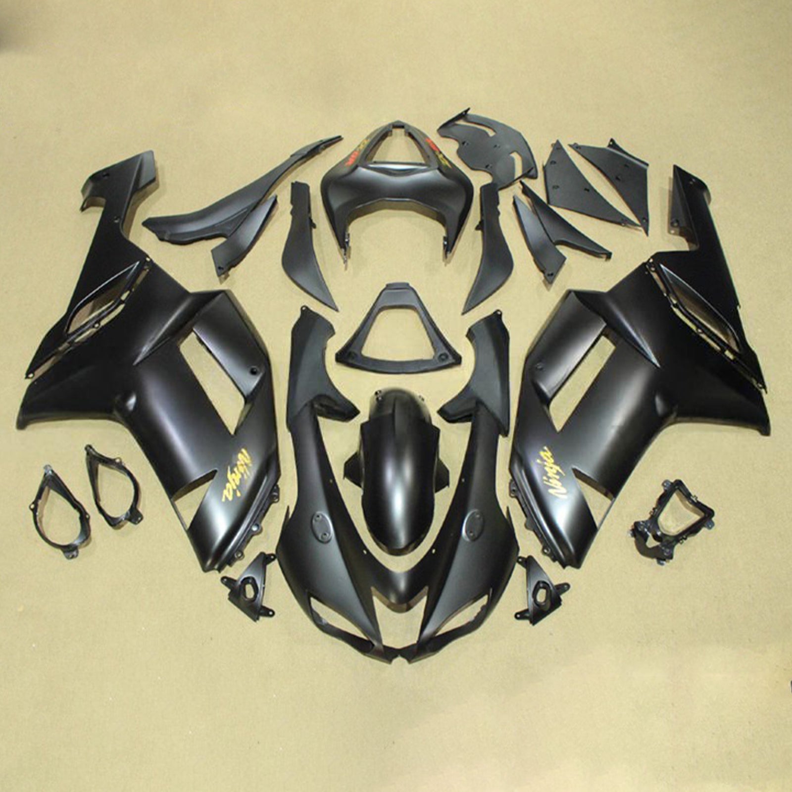 Injection Fairing Kit Bodywork Plastic ABS fit For Kawasaki ZX6R 636 2007-2008