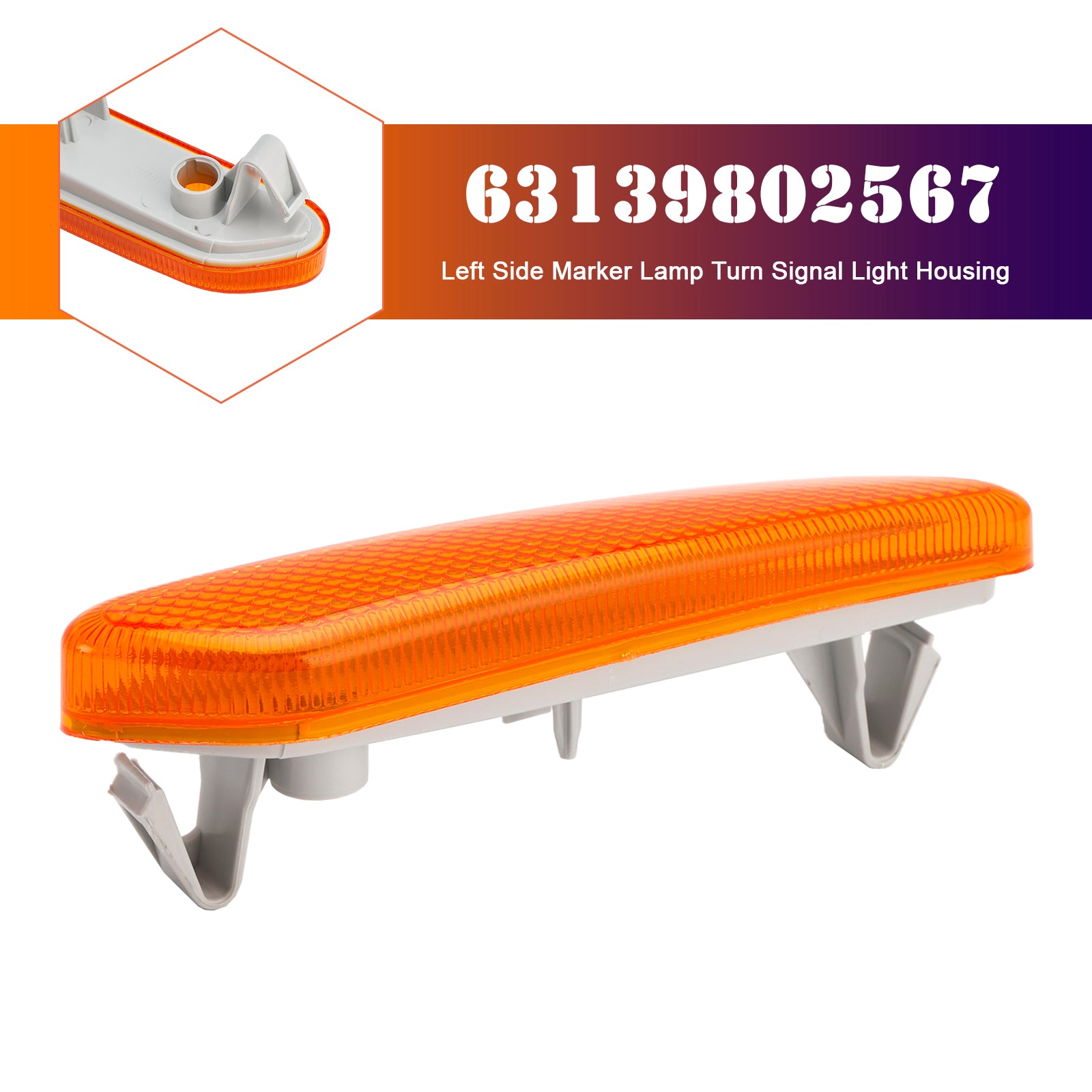 Venstre side markørlampe blinklys lyshus for mini R60 10-17 R61 2012-2017