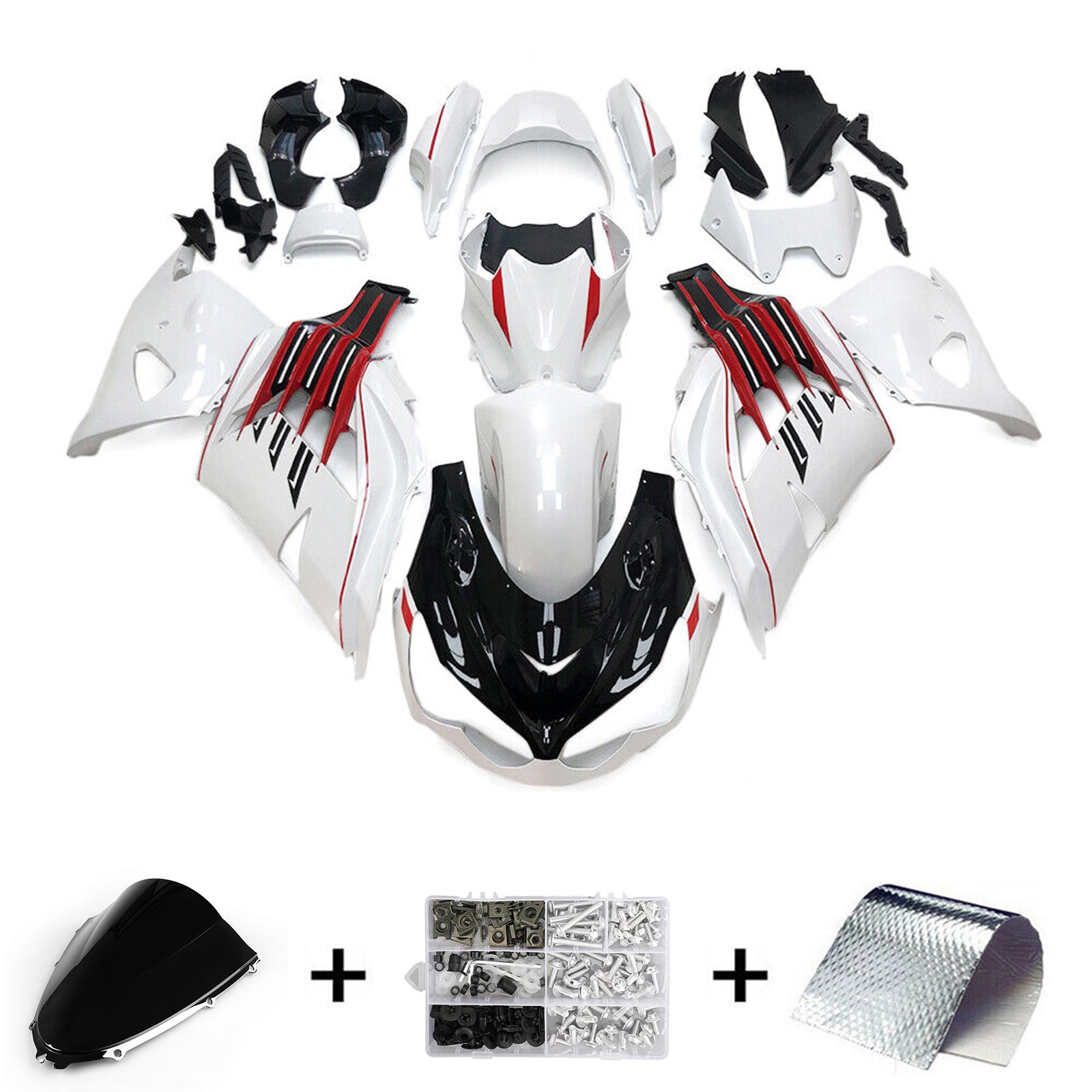 2012-2025 KAWASAKI ZX14R Injektionsmässa Kit Bodywork Plastic ABS #104