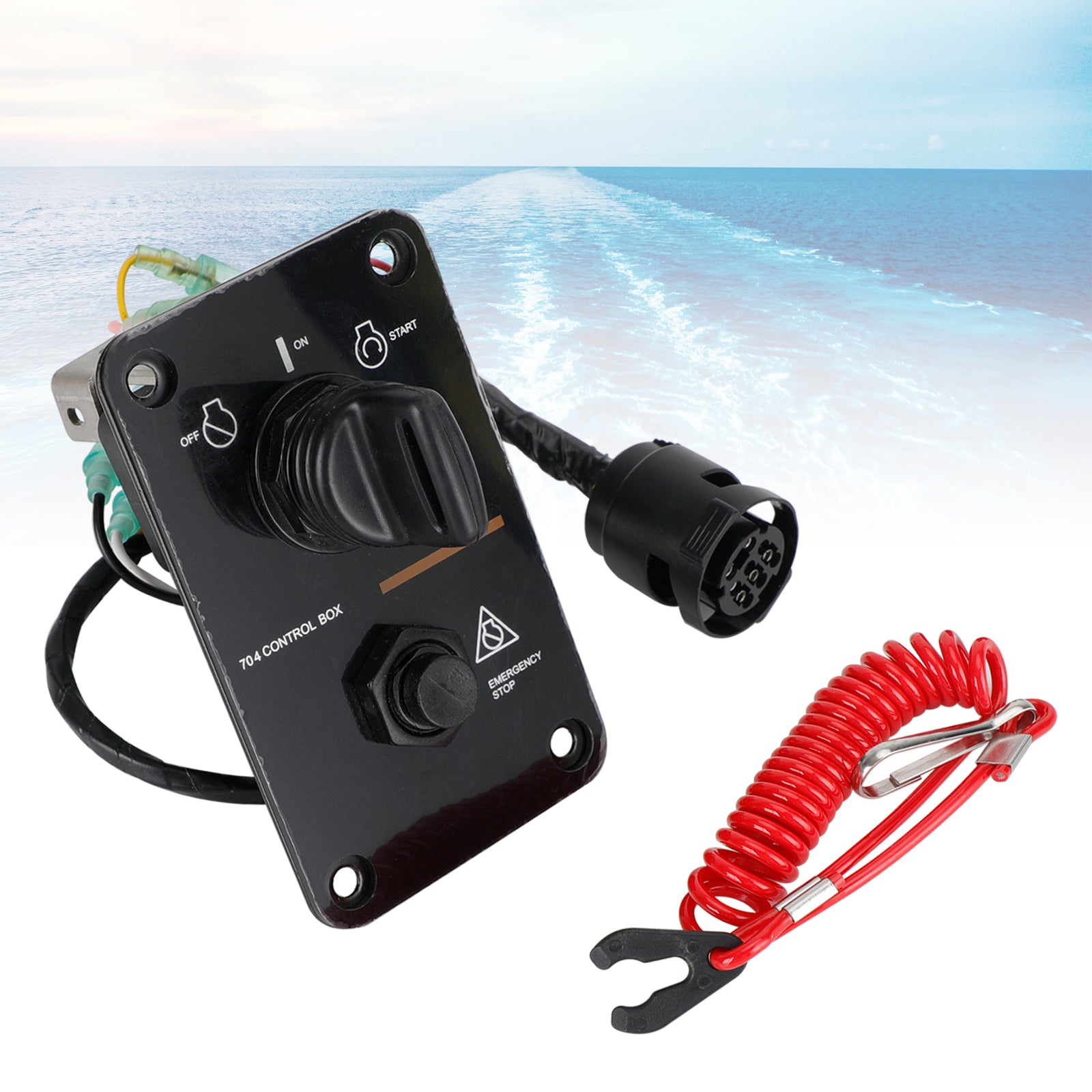 Panel de interruptor de motor único apto para motores fueraborda Yamaha 704-82570-08-00