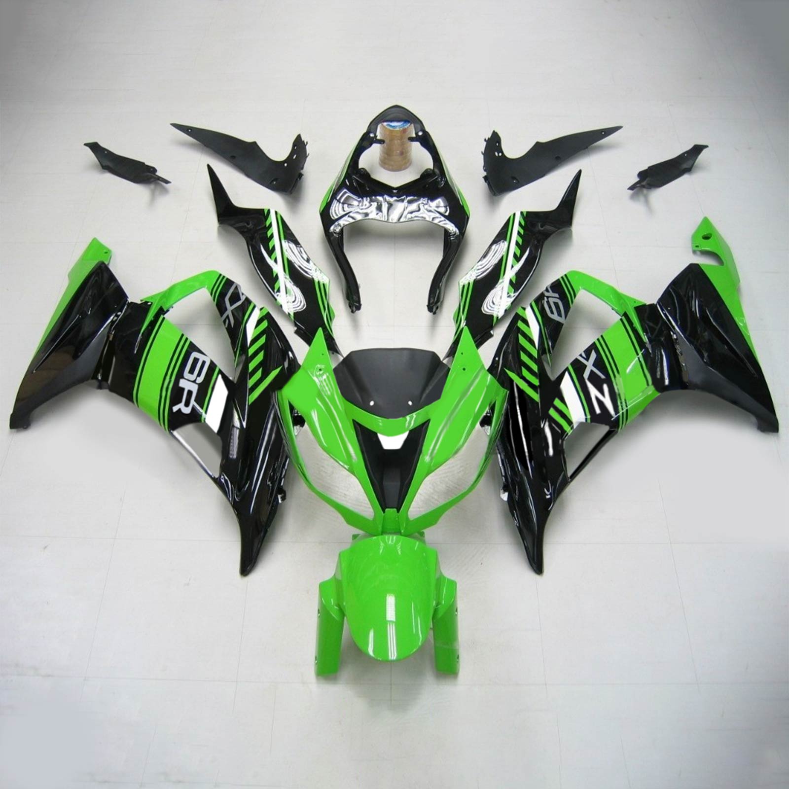 2013-2018 KAWASAKI ZX6R 636 AMOTOPART INJEKTION FAIRING KIT BOODYWORK ABS #109
