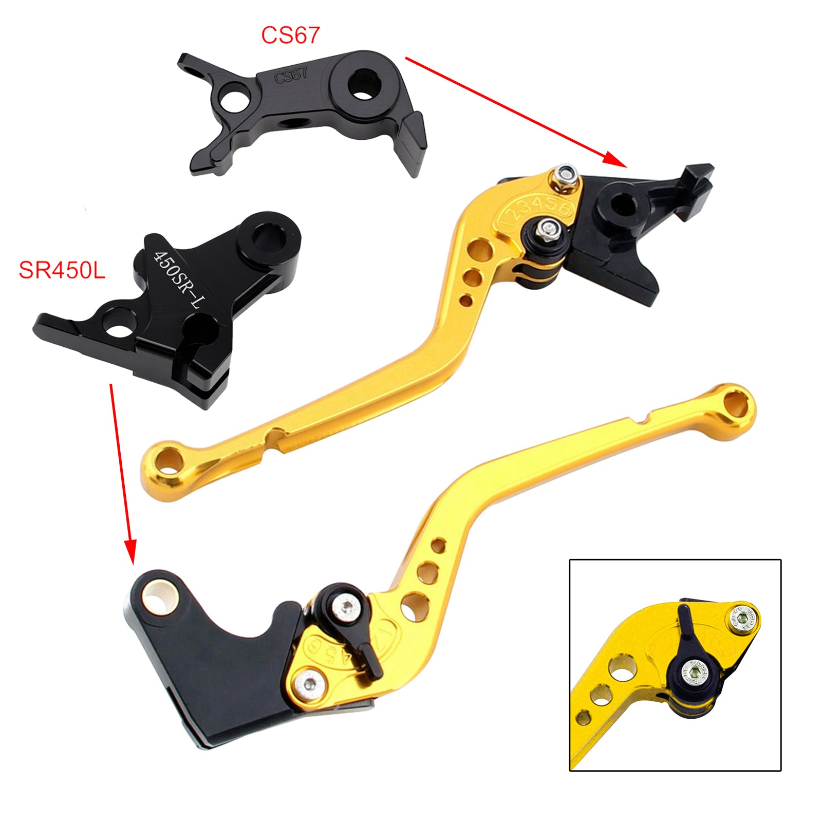 Long Clutch Brake Lever fit for VOGE DS900X 900DSX 2024-2026