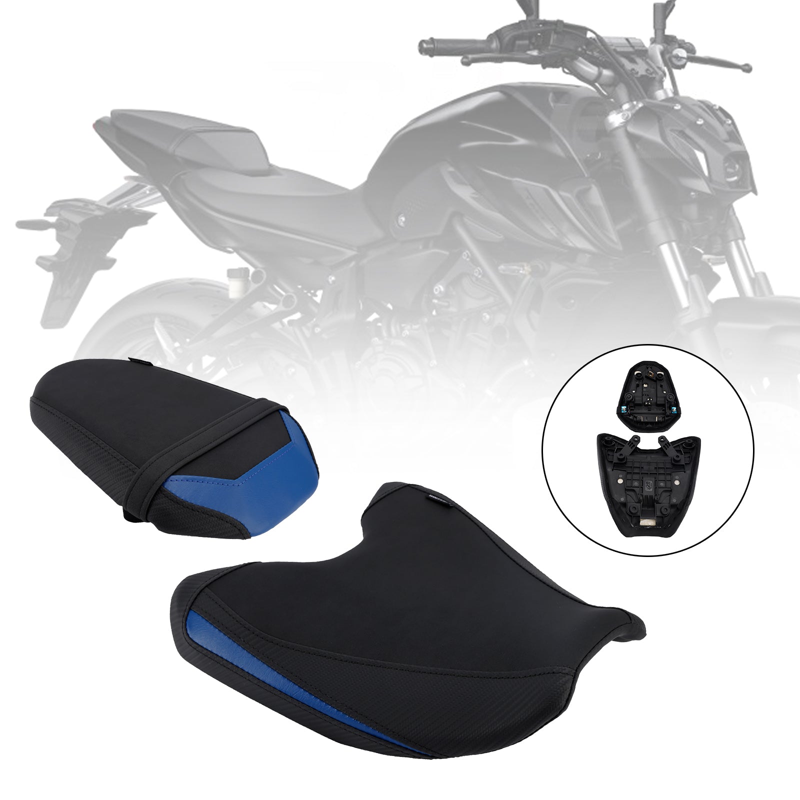 Front&Rear Raider Passenger Cushion Kit For Yamaha Mt-07 2025-2026 689Cc