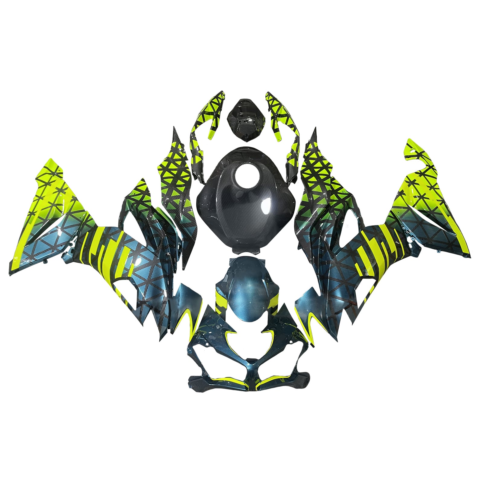 Injectiekuipset carrosserie kunststof ABS geschikt voor Kawasaki ZX6R 2019-2023