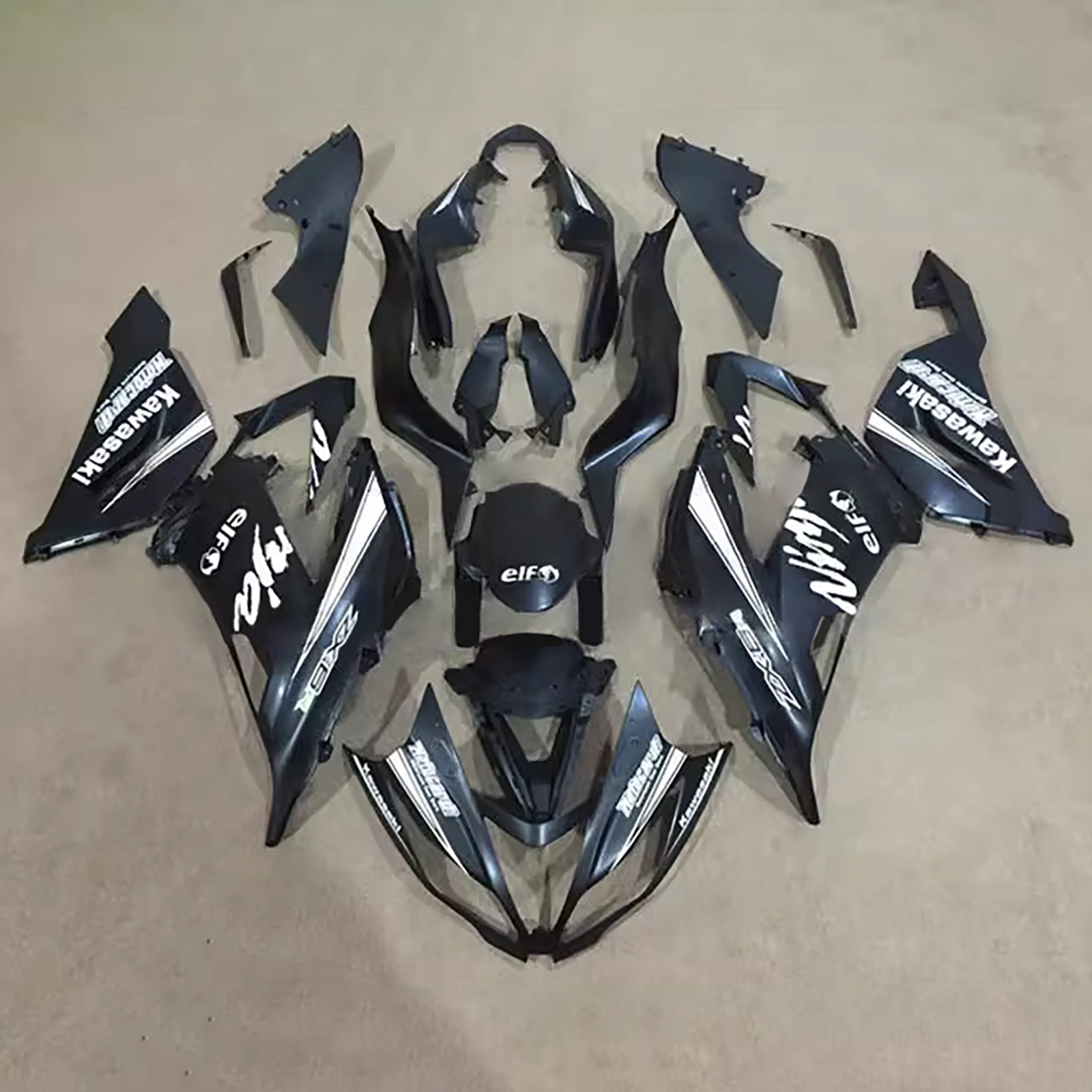 Kit carena iniezione carrozzeria in plastica ABS adatta per Kawasaki ZX6R 636 2013-2018