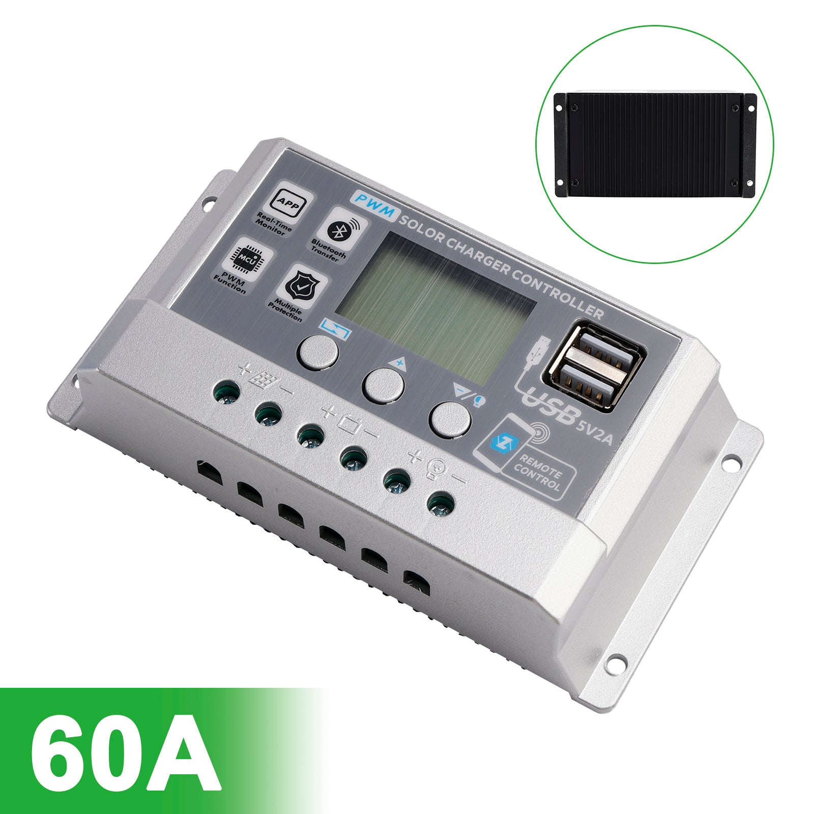 10A-60A PWM zonnecontroller Mobiele APP Intelligente bediening zonnecontroller