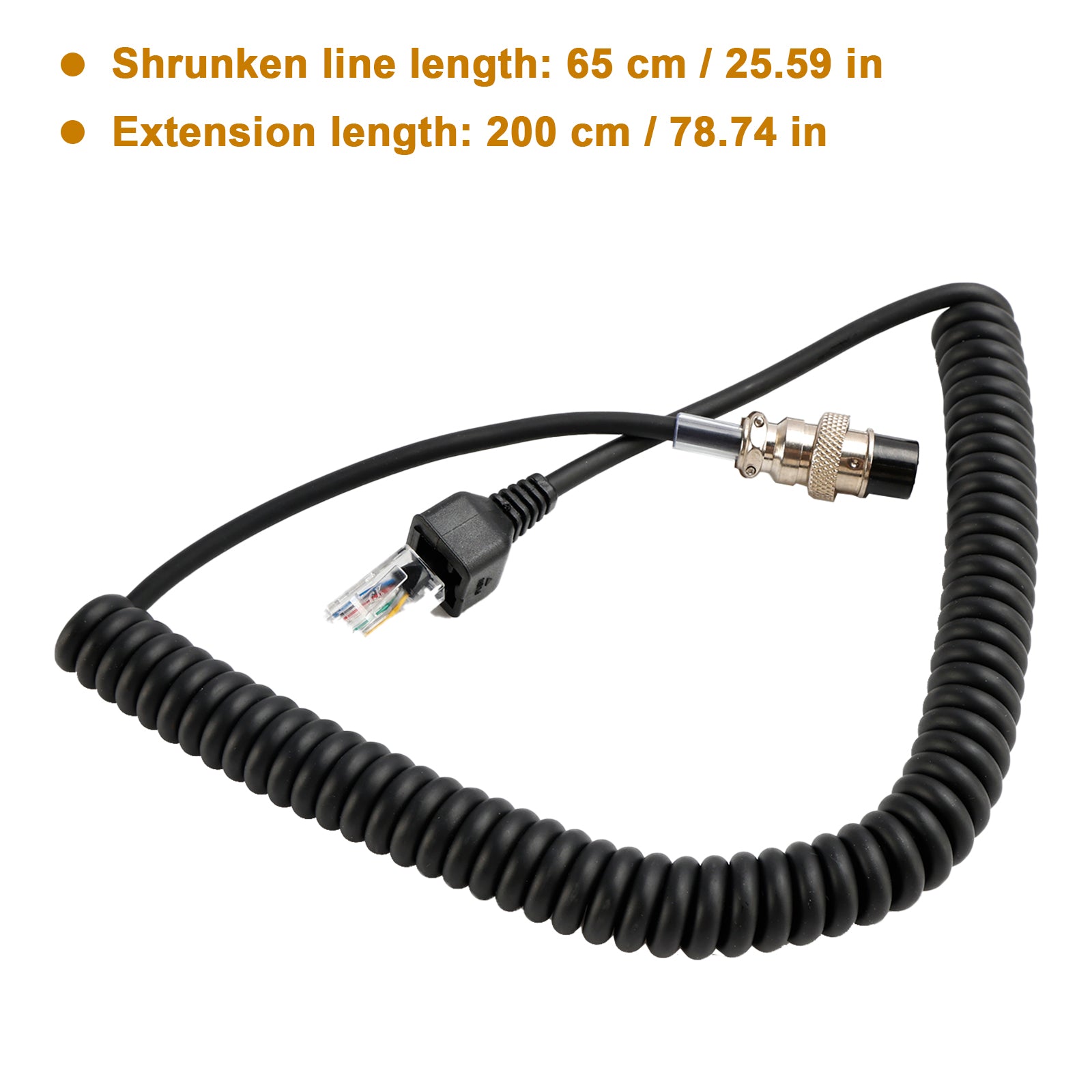 MH-31B8-mikrofonkabel för Yaesu ft 920 ft 950 ft 2000 Intercommikrofonkabel