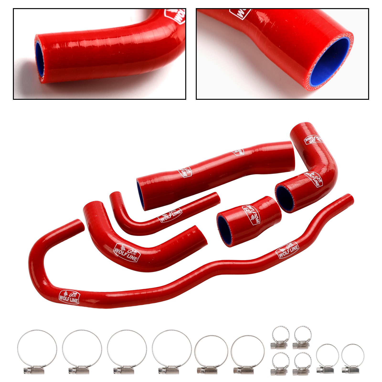 2021-2024 BMW S1000XR Silikon Radiator kjølevæskesett Kit
