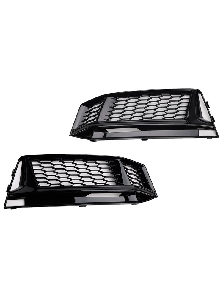 2016-2018 AUDI A4 B9 S-Line S4 2PCS Fog Light Cover Grille Grill