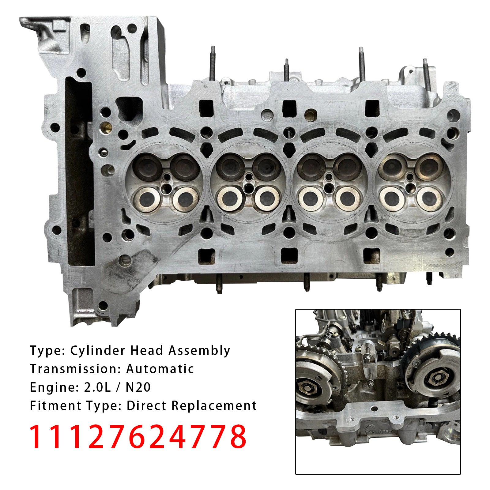 BMW 320i 328i 428i 528i Motorns cylinderhuvud 11127624778