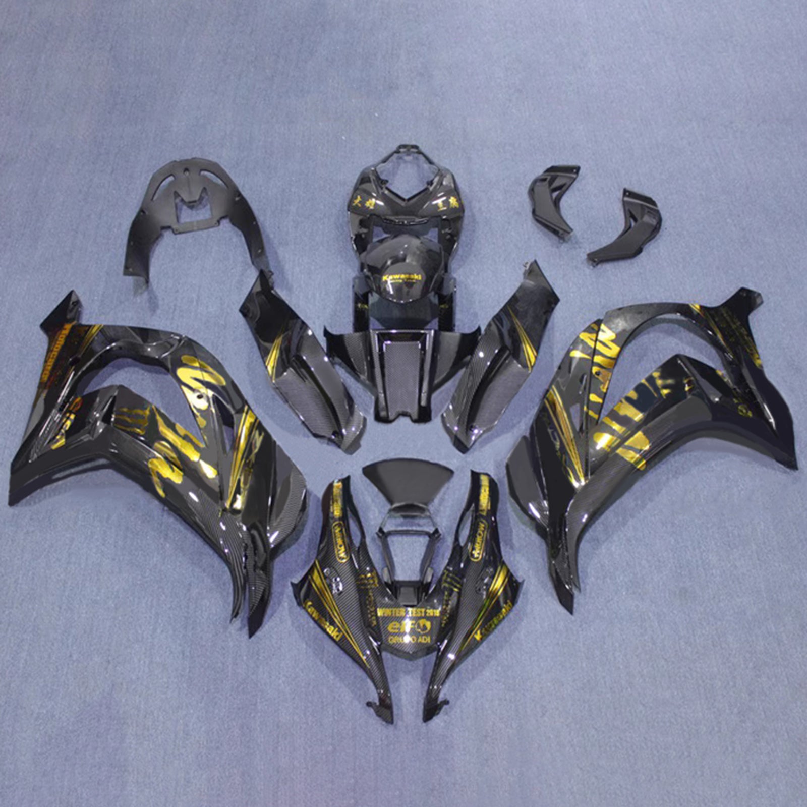 Injection Fairing Kit Bodywork Plastic ABS fit For Kawasaki ZX10R 2016-2020