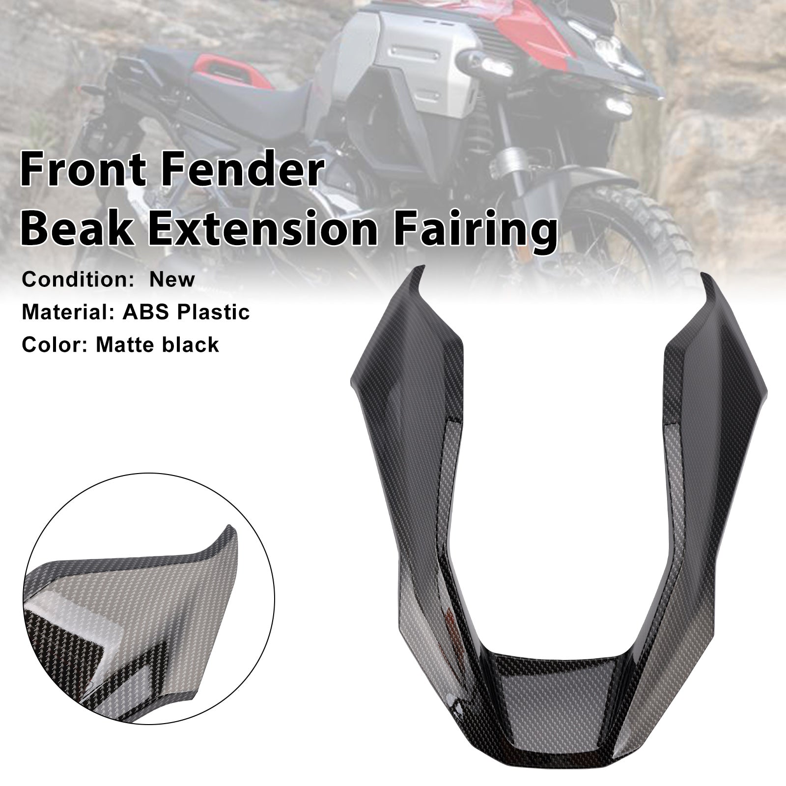 2024-2025 BMW R1300GS Carénage d'extension de bec de garde-boue avant