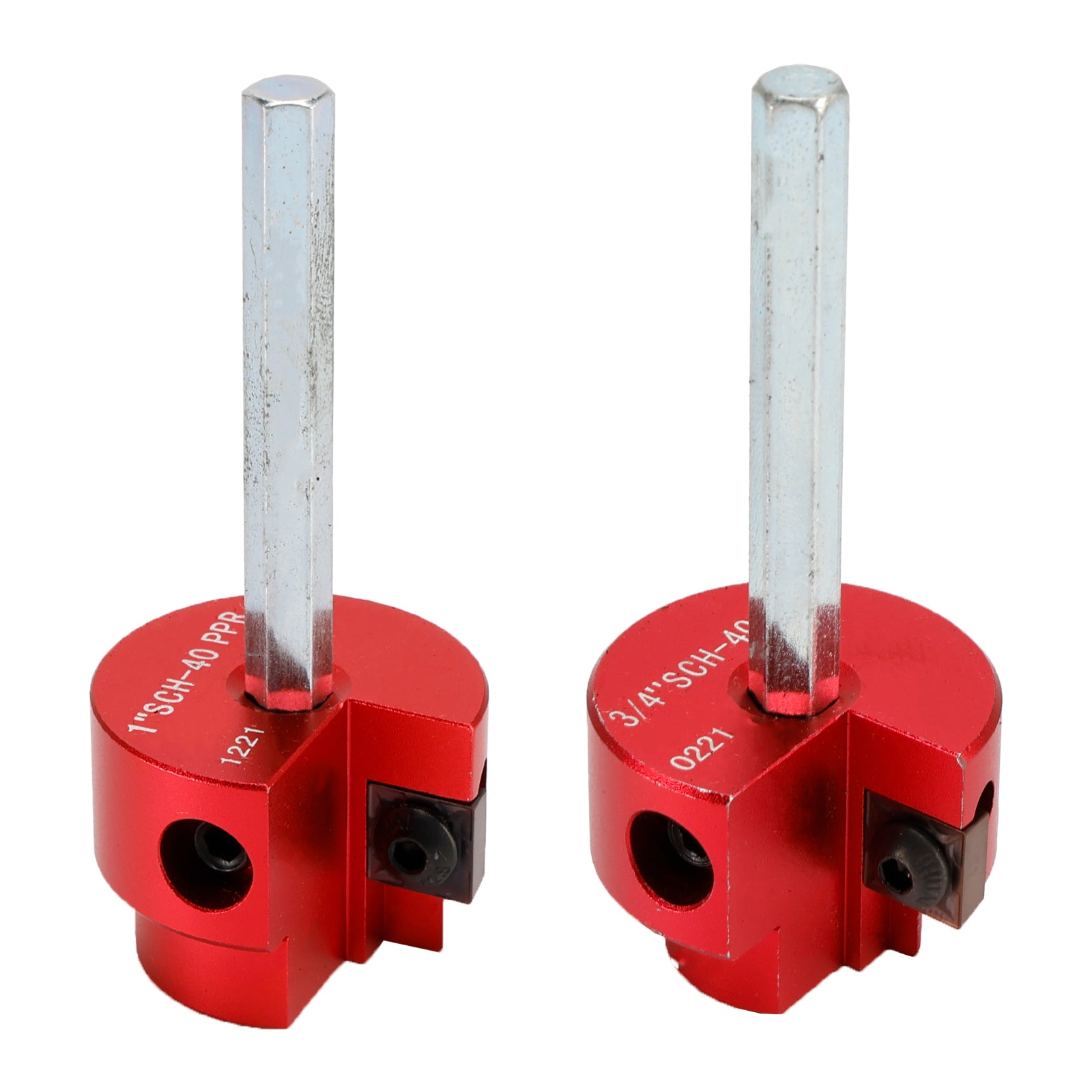 04529 For PPRK6 plastrørkobling, opprimmer, 6-delers sett, passer til standard 1/2"Driller