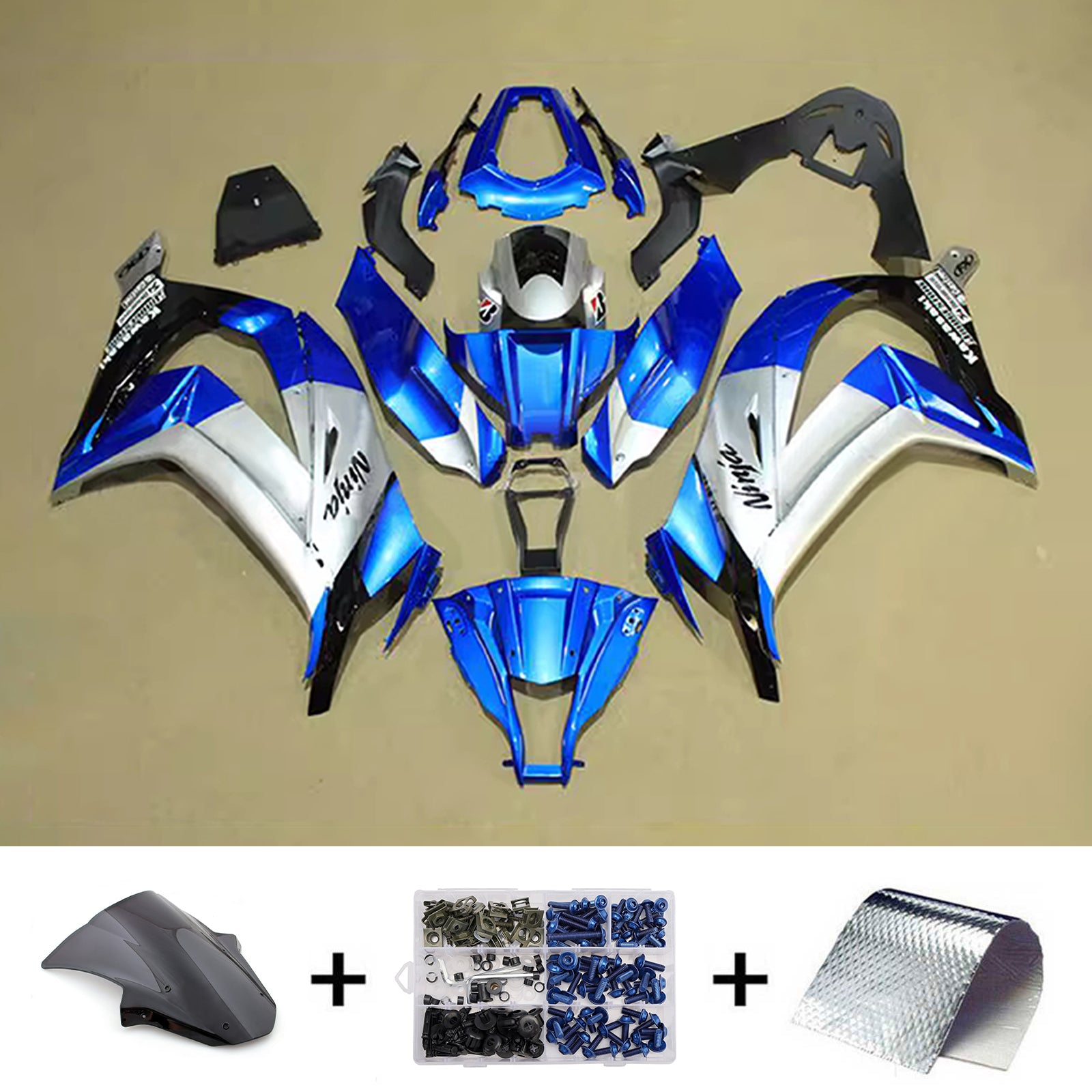 Kit carena iniezione carrozzeria in plastica ABS adatta per Kawasaki ZX10R 2011-2015
