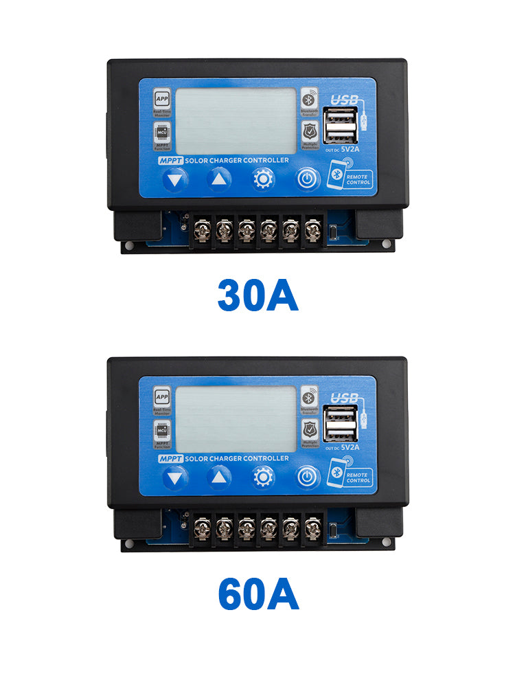 30/60A ingebedde, opklikbare energieopslag, speciale MPPT-zonnecontroller Bluetooth