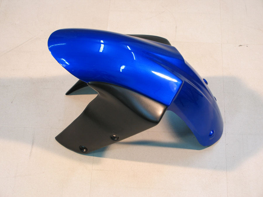 2005-2006 Kawasaki ZX6R 636 Amotopart stroomlijnkappen blauw zwart Ninja Racing douanekuip
