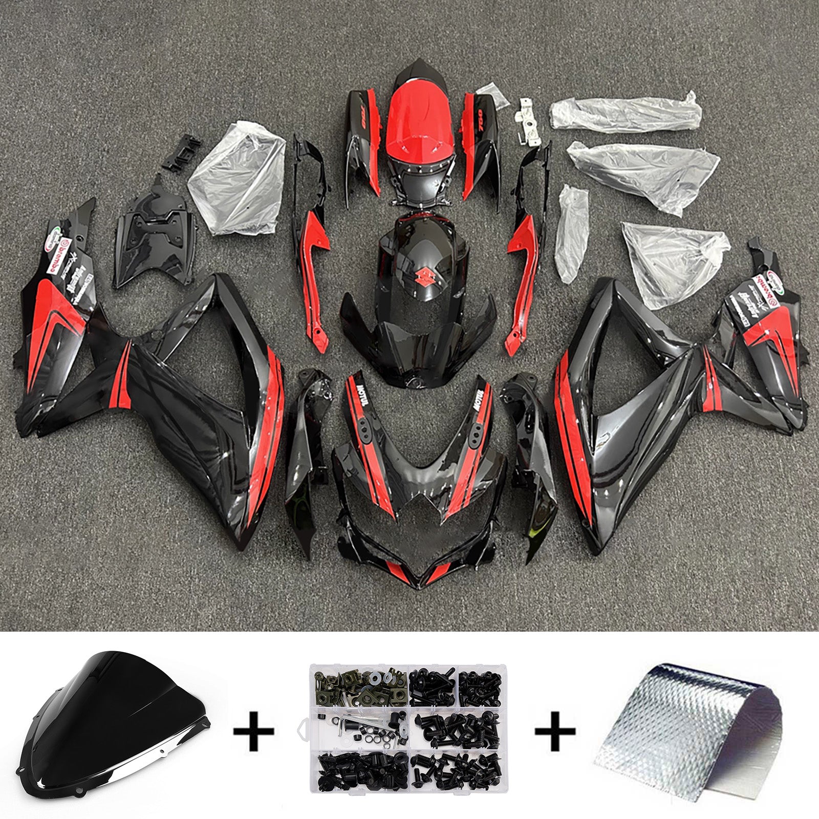 Injection Fairing Kit Bodywork Plastic ABS For Suzuki GSXR 600/750 2008-2010 K8