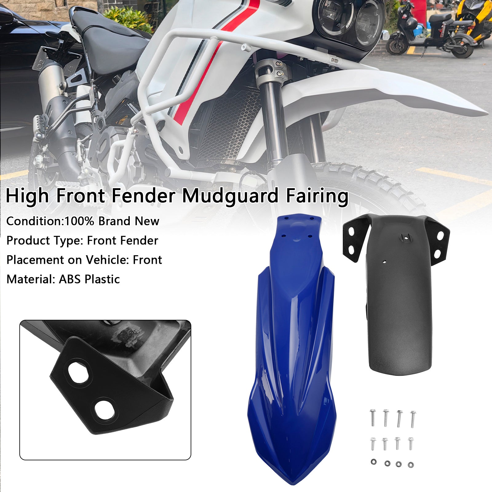High Front Fender Mudguard Fairing For Yamaha Tenere 700 2019-2024