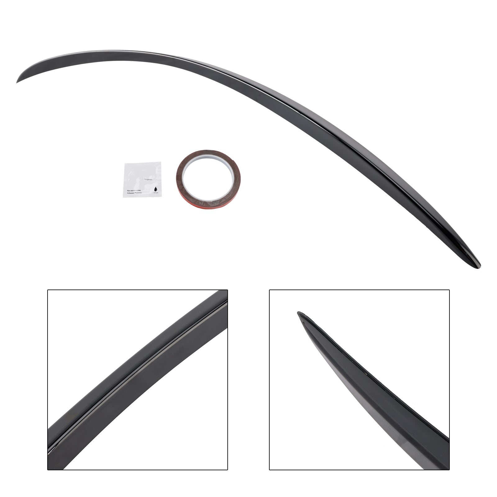 2020+ Mercedes-Benz E-Klasse W213 E63-stil, glanset sort, bakre bagasjeromsspoiler