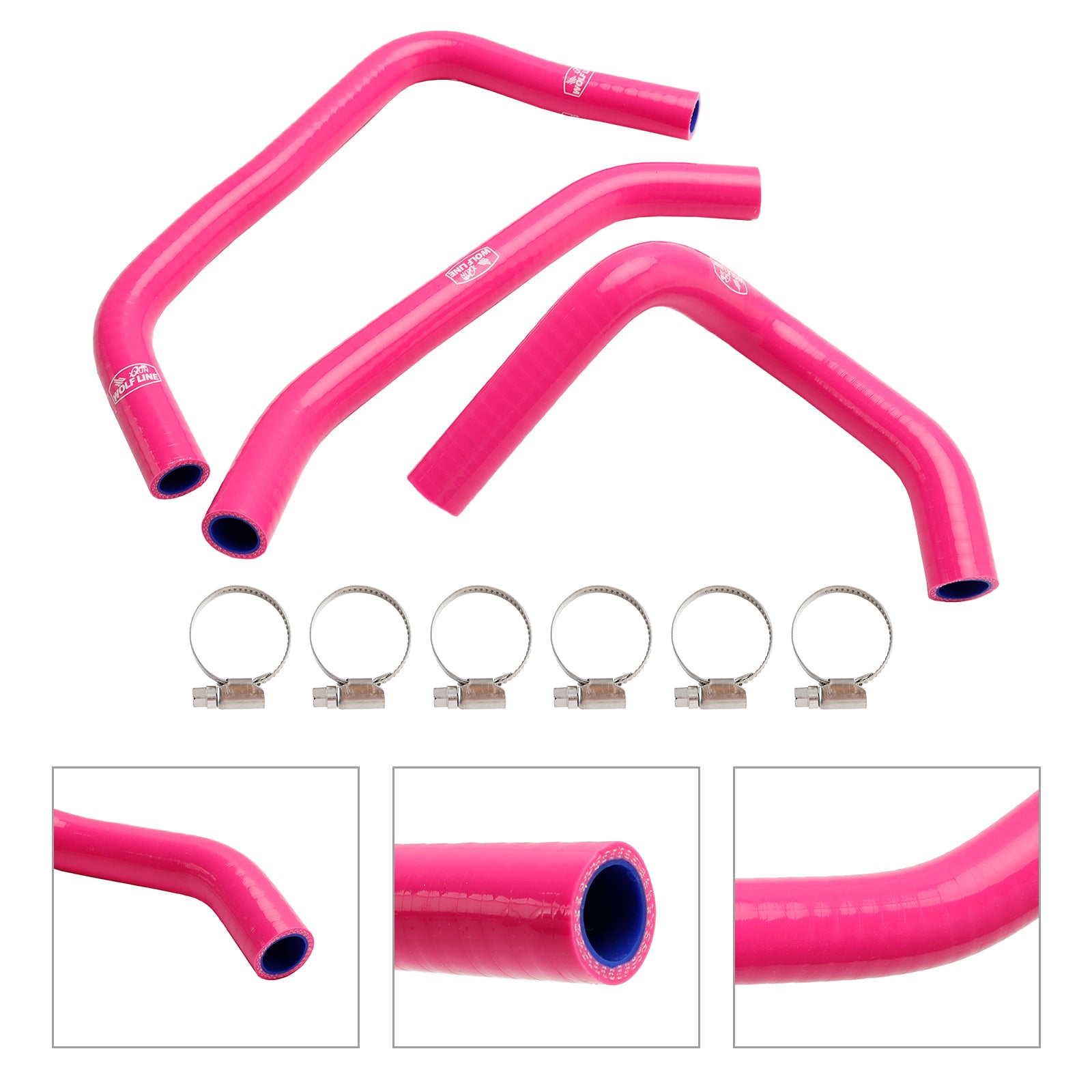 Silikon Radiatorkylvätskespaket för Kawasaki ZX4R ZX-4RR 2023-2024