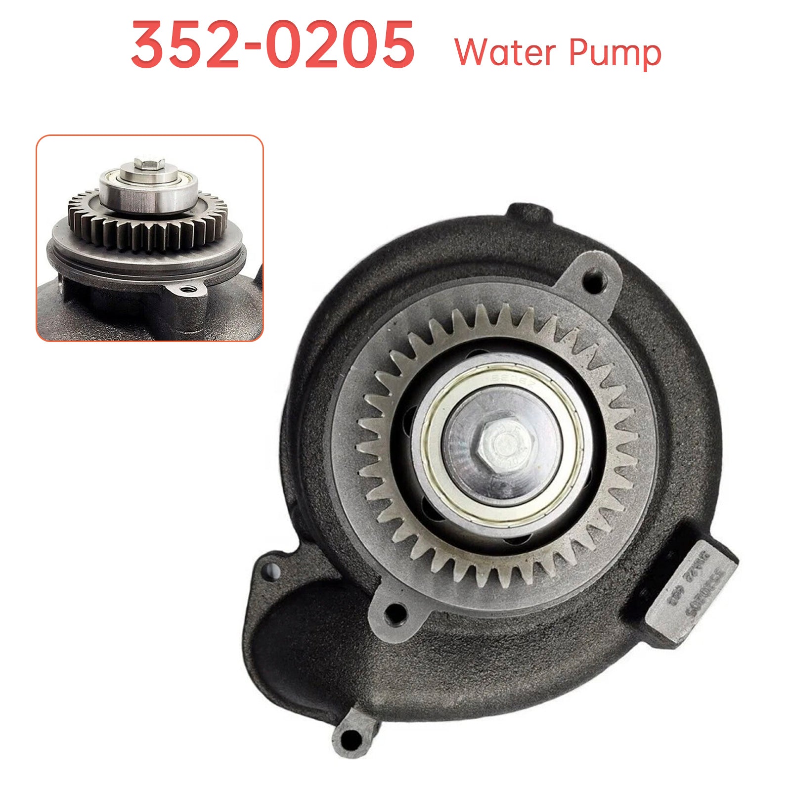 Waterpomp 352-0205 35T voor CAT 345C 345D 349D 966H 972H 980C Motor C11 C13