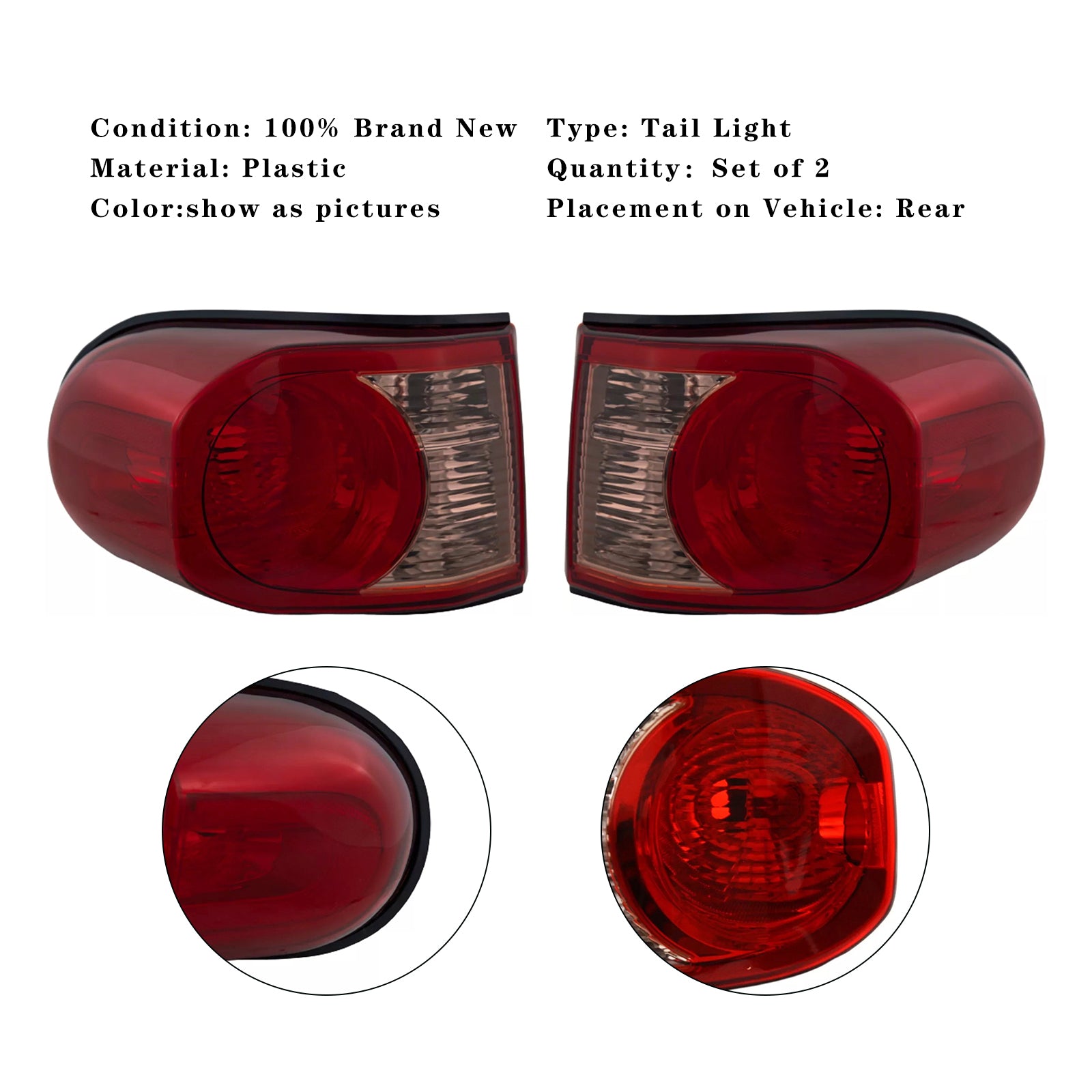 2007 FJ Cruiser TRD Edición Especial Izquierda & Luz trasera derecha LED 8155135341 8156135301 TO2800169