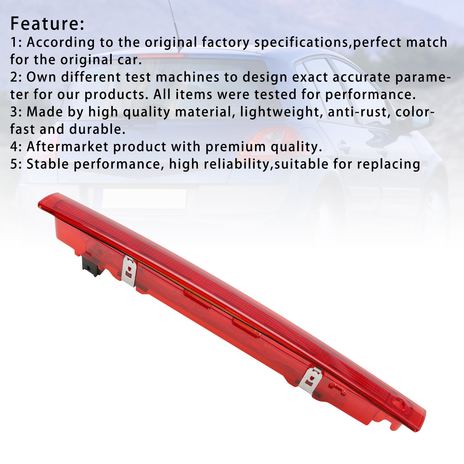 2003-2009 Scenic II na vysokej úrovni BRZDE LED LIGHT ZADNÉ TRETÍ STOP 8200073239